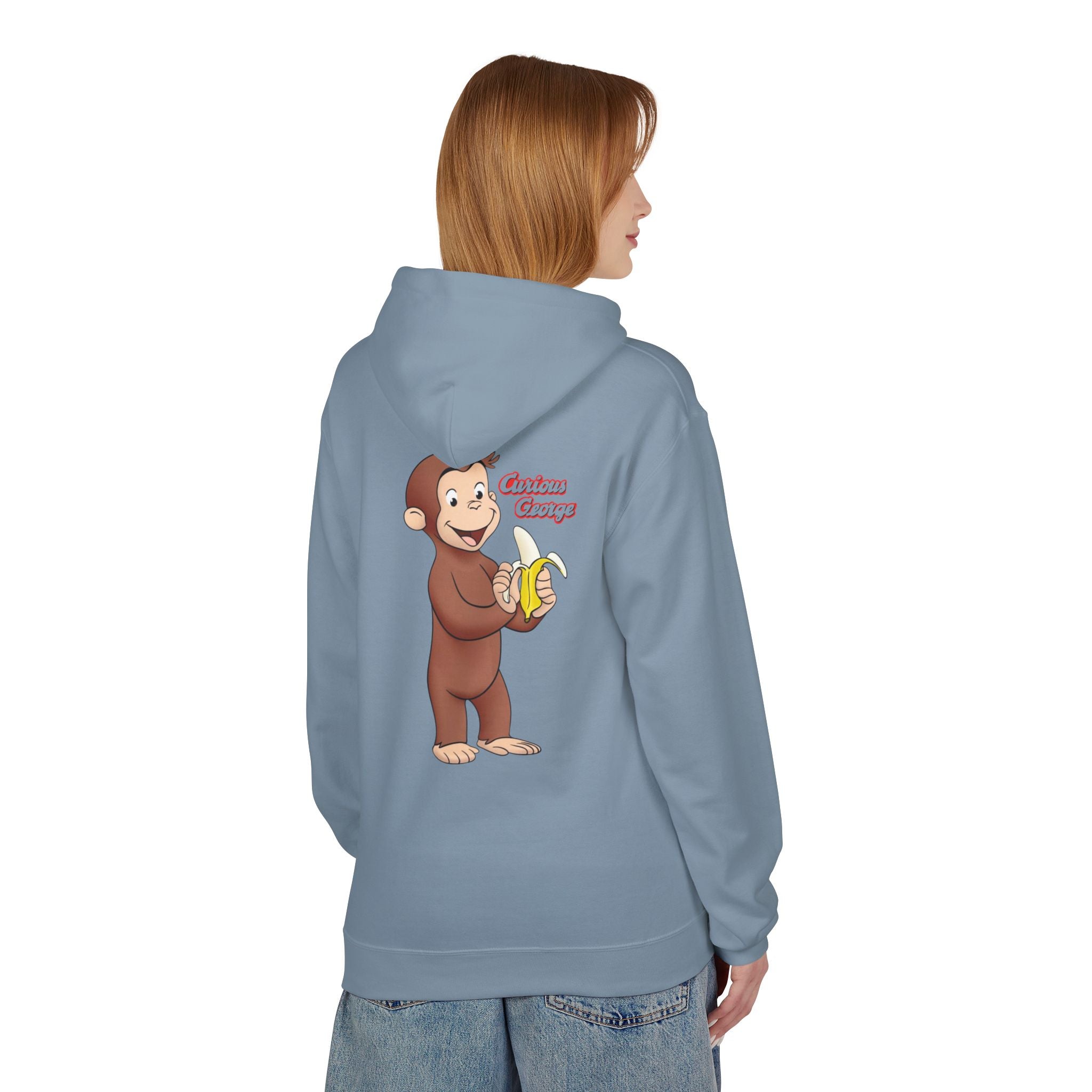 Hoodie — Curious George "Curious Monkey" Banana Graphic Fleece Hoodie - Creations by Chris and Carlos