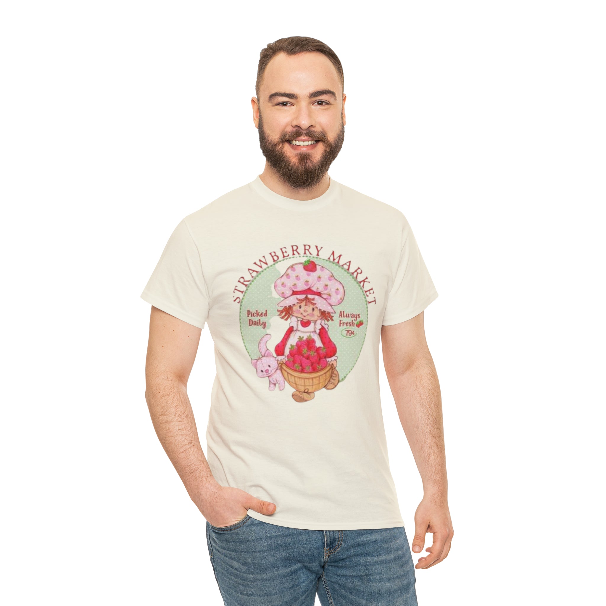 Strawberry Shortcake-  Unisex Heavy Cotton T-Shirt - Creations by Chris and Carlos