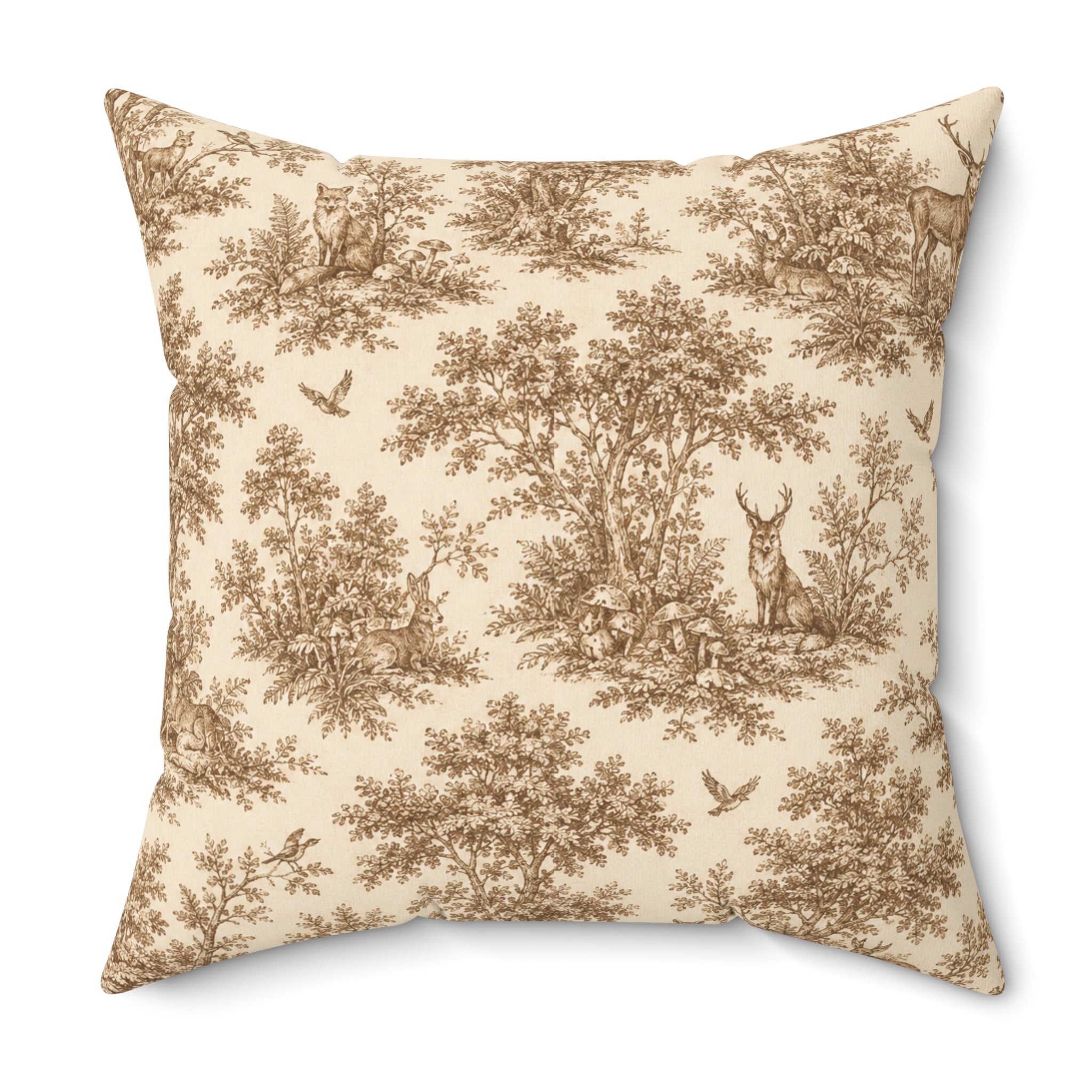 Old Soul Harvest™ Woodland Toile Throw Pillow - Throw Pillow from Old Soul Harvest Woodland Trail