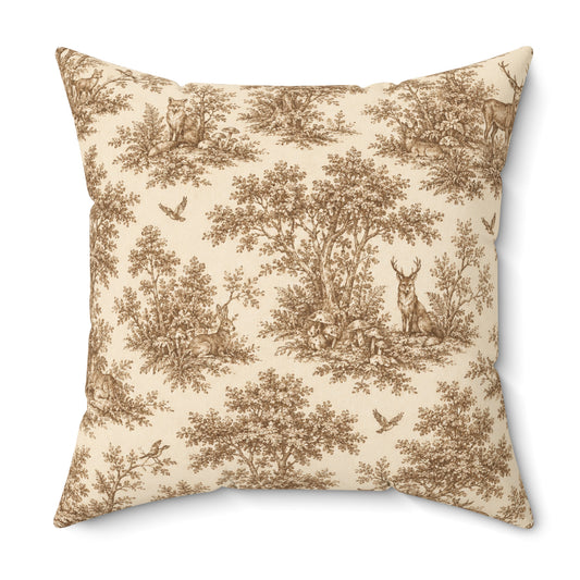 Old Soul Harvest™ Woodland Toile Throw Pillow - Throw Pillow from Old Soul Harvest Woodland Trail