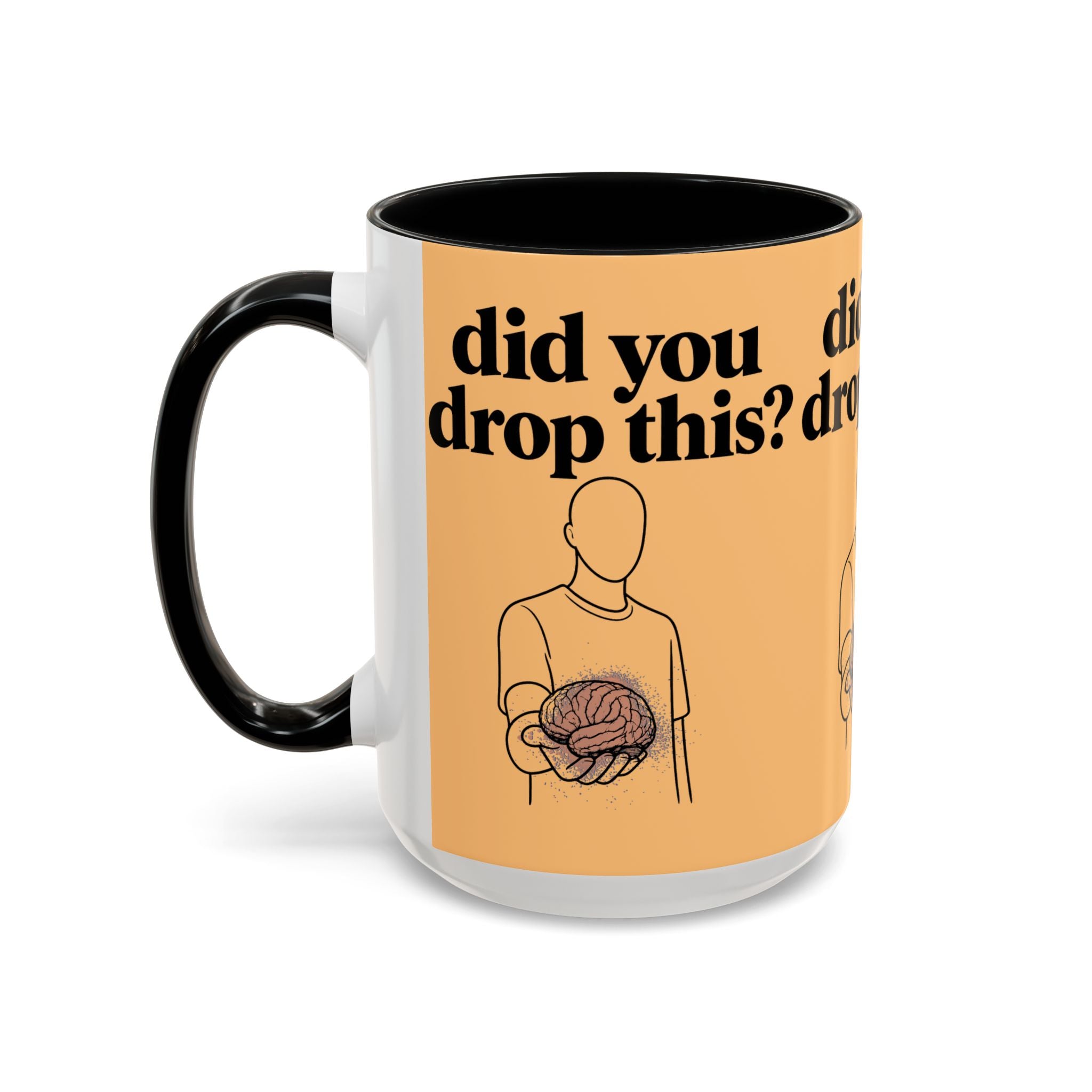 Did You Drop This? Brain Illustration Accent Coffee Mug - Creations by Chris and Carlos