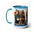 Programa de televisión de los años 80 de Nest vacío: tazas de café de dos tonos, 15 oz