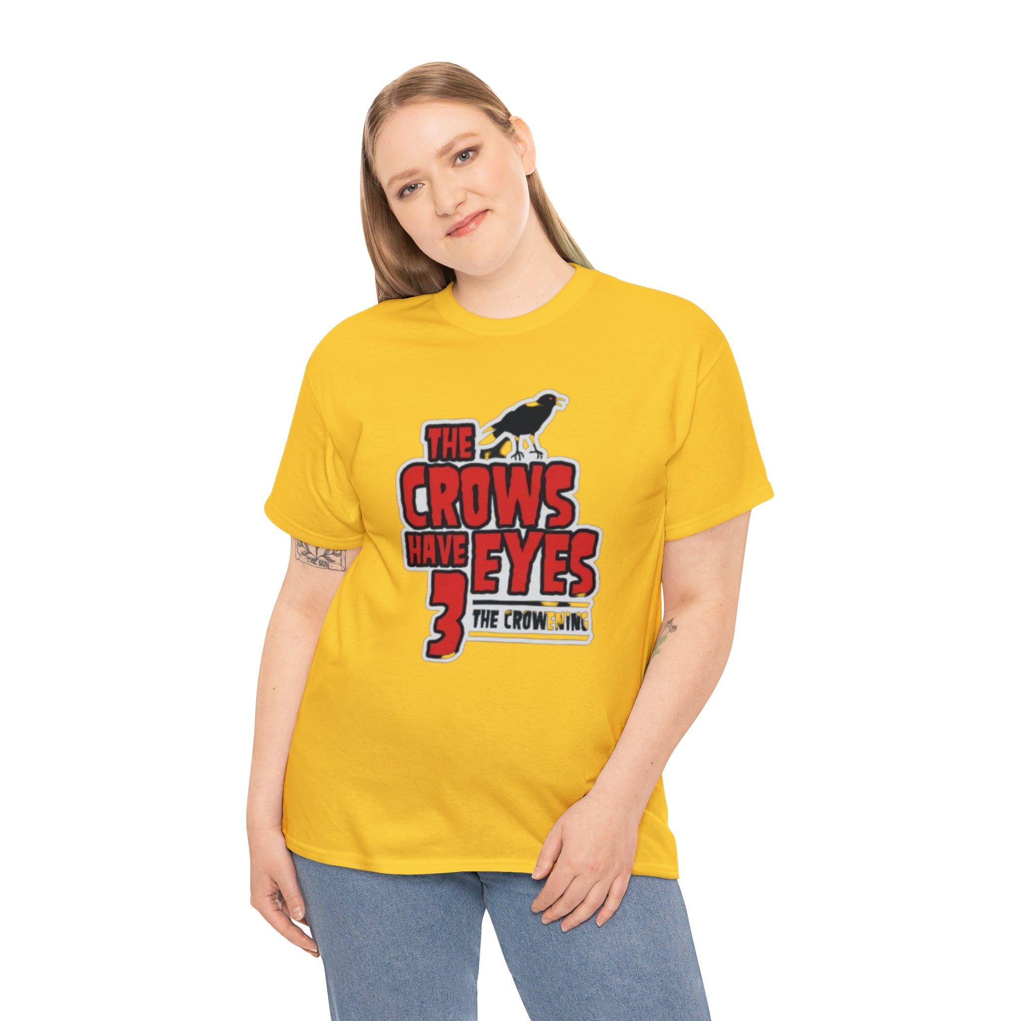 The Crows have eyes 3- Unisex Heavy Cotton T-Shirt - Creations by Chris and Carlos