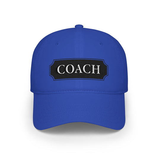 Coach Embroidered Patch Baseball Cap — Low Profile Coach Hat - Creations by Chris and Carlos