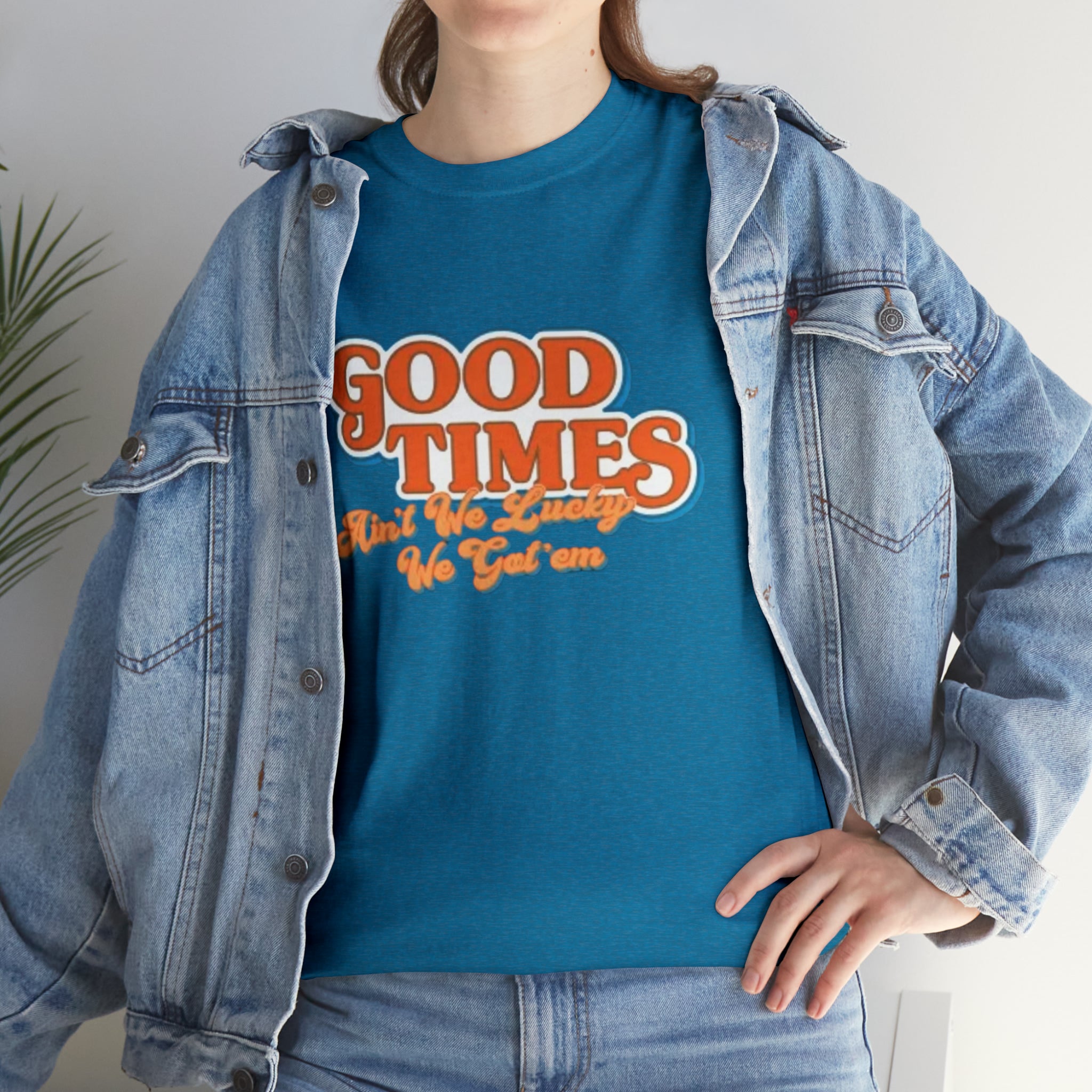 Good Times 70's TV Show- Unisex Heavy Cotton T-Shirt - Creations by Chris and Carlos