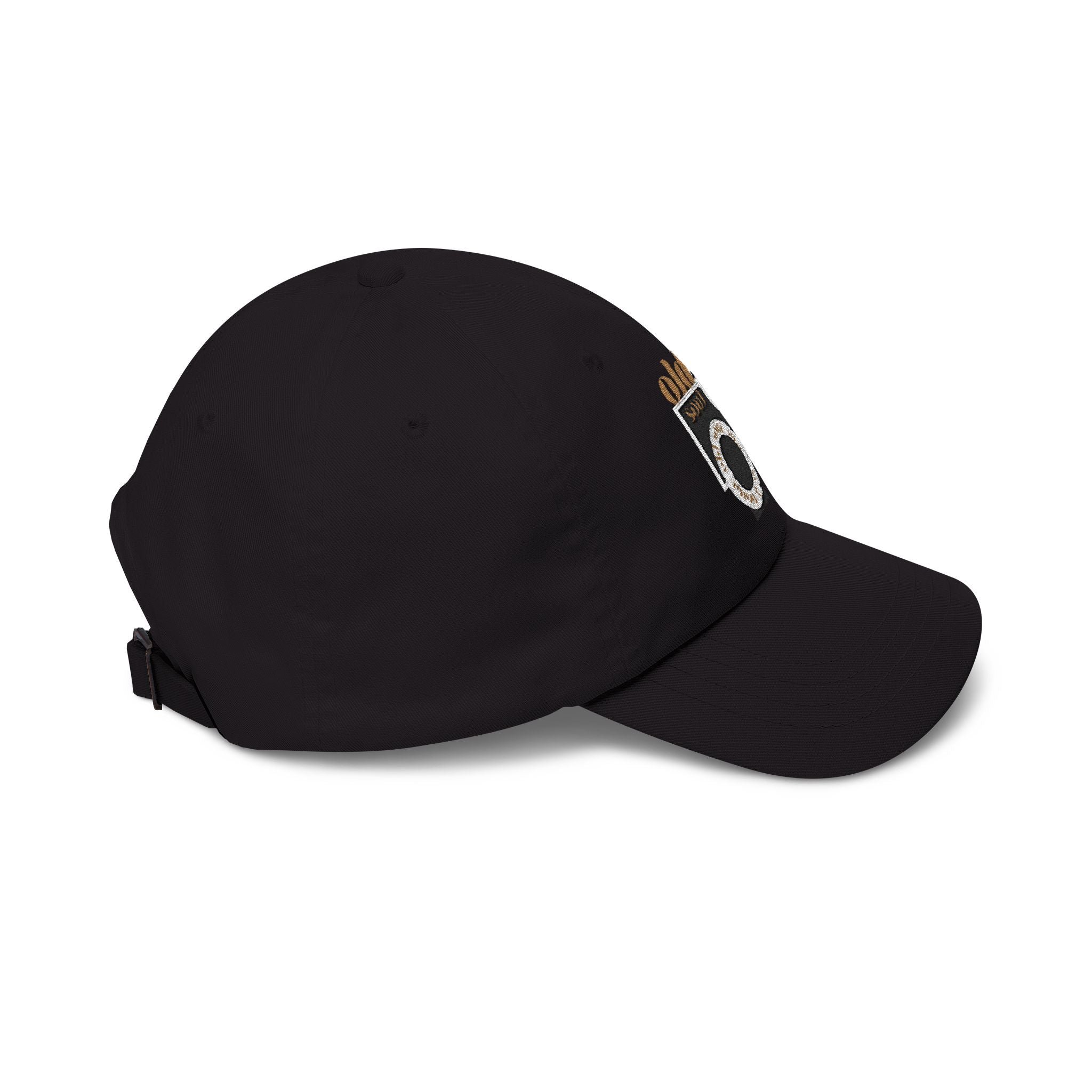 Classic Dad Cap – 'Old Soul' Retro Block Logo Embroidered Baseball Hat - Creations by Chris and Carlos
