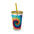 Tie Dye- Sunsplash Tumbler with Straw, 16oz