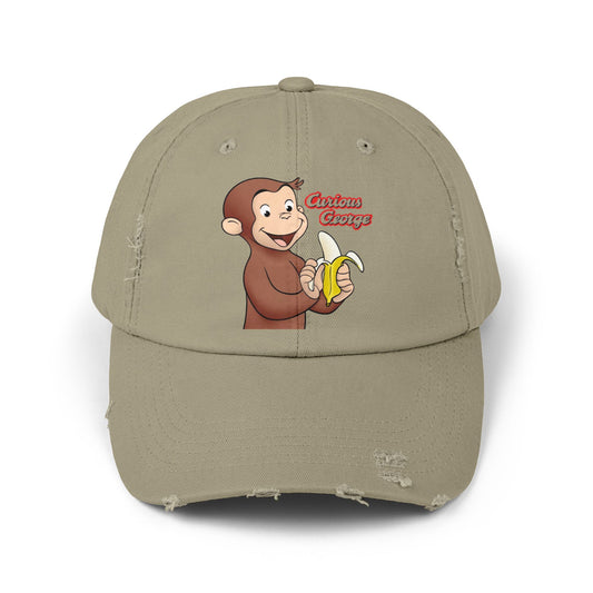 Curious George Banana Distressed Cap - Creations by Chris and Carlos