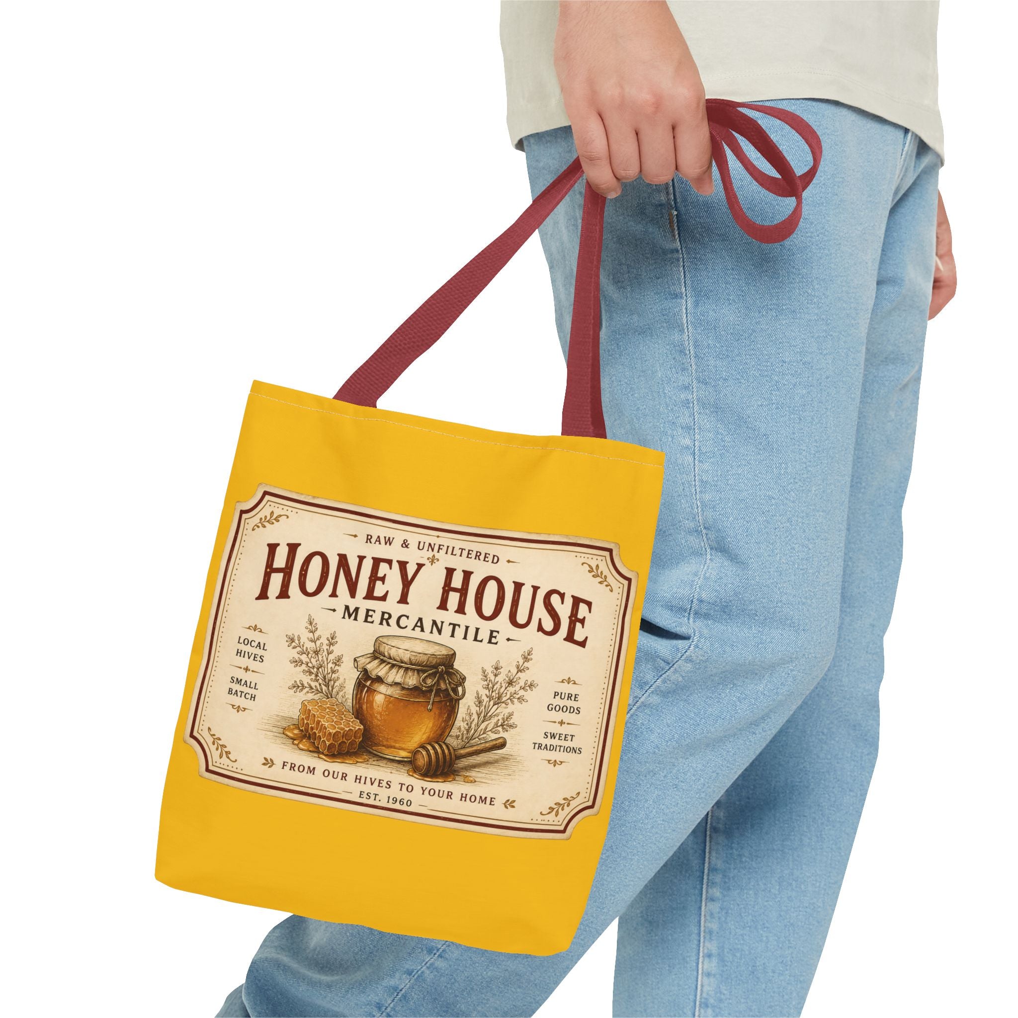 Tote Bag — Honey House Vintage Honey Label Design - Creations by Chris and Carlos