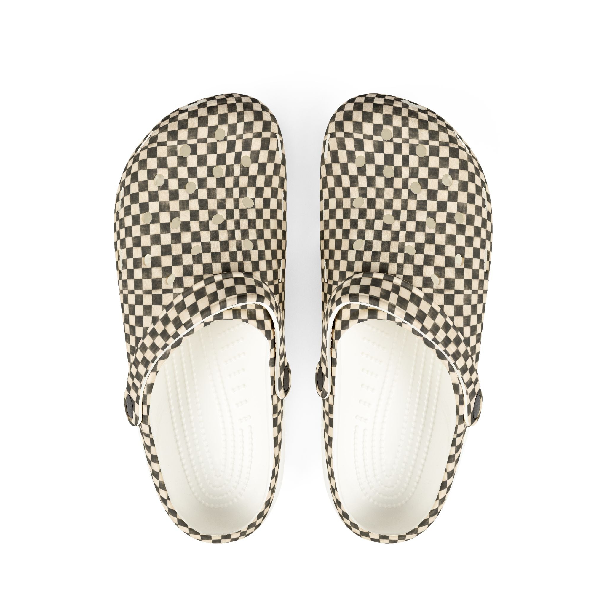 Checkered EVA Clogs — Lightweight Foam Slip-On Shoes - Creations by Chris and Carlos