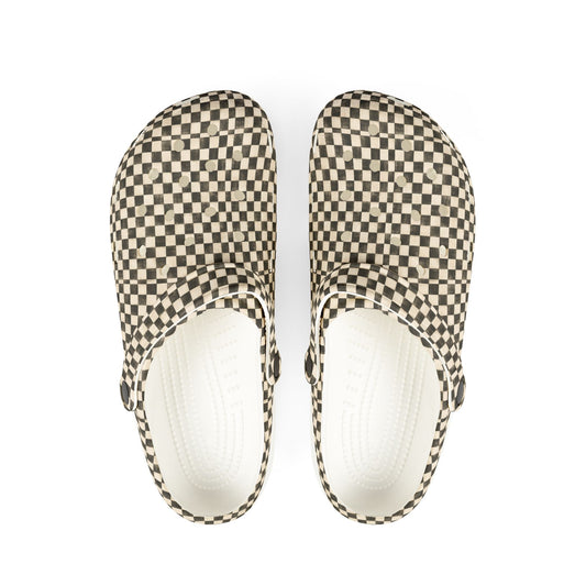 Checkered EVA Clogs — Lightweight Foam Slip-On Shoes - Creations by Chris and Carlos