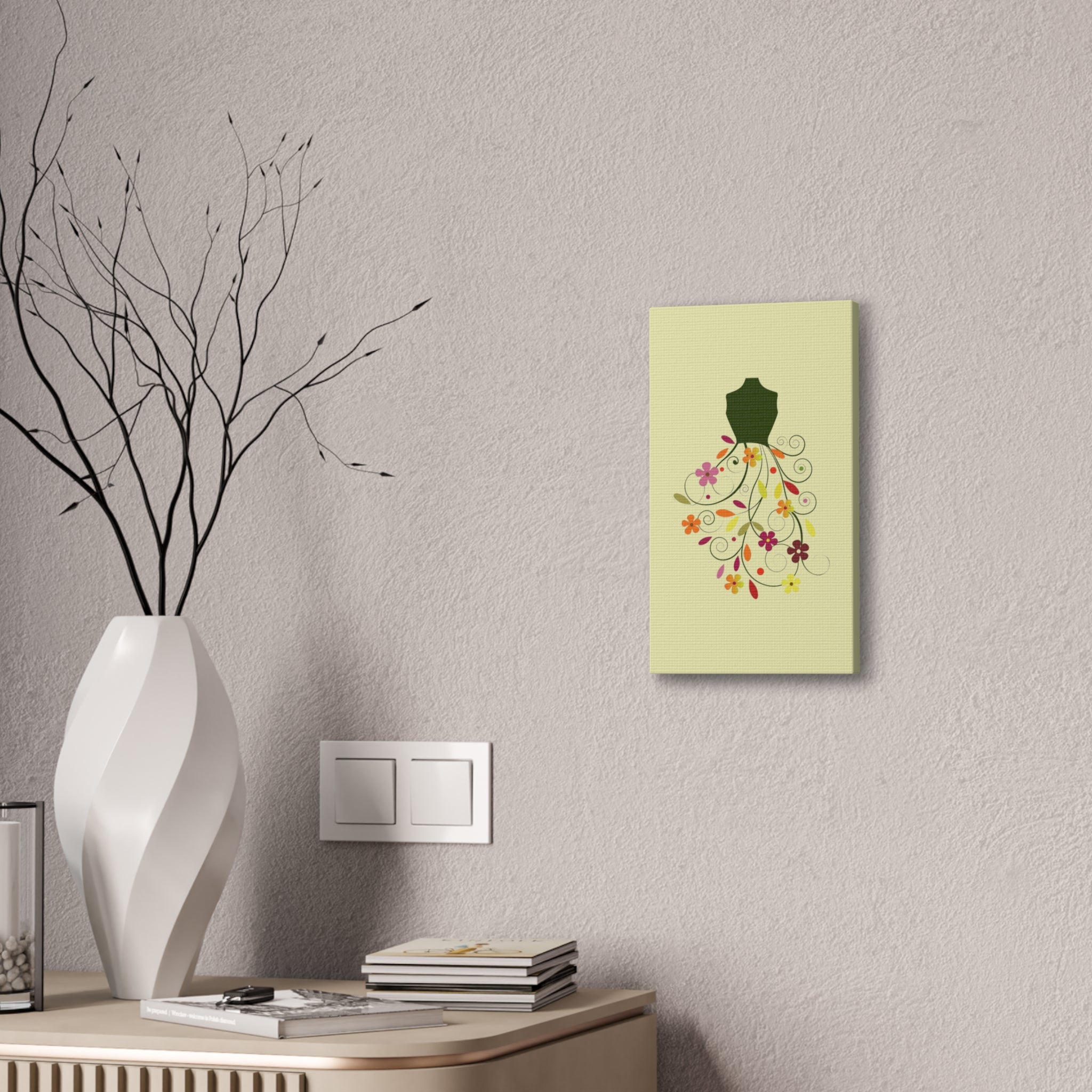 Floral Dress Art Canvas - Creations by Chris and Carlos