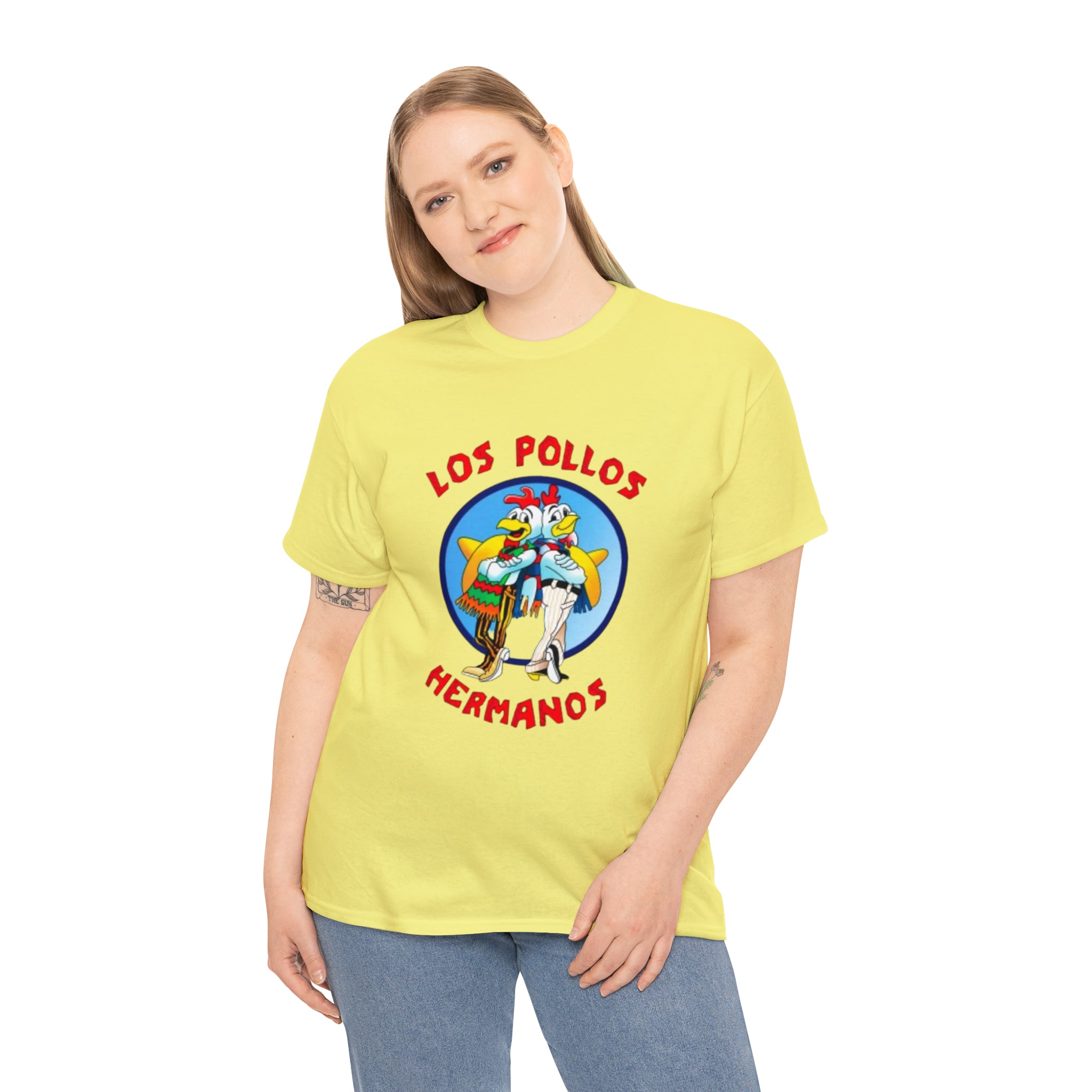 Pollos- Unisex Heavy Cotton T-Shirt - Creations by Chris and Carlos