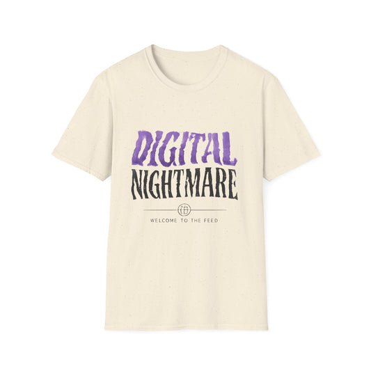 Digital Nightmare T-Shirt — Gothic Purple Graphic Tee - Creations by Chris and Carlos