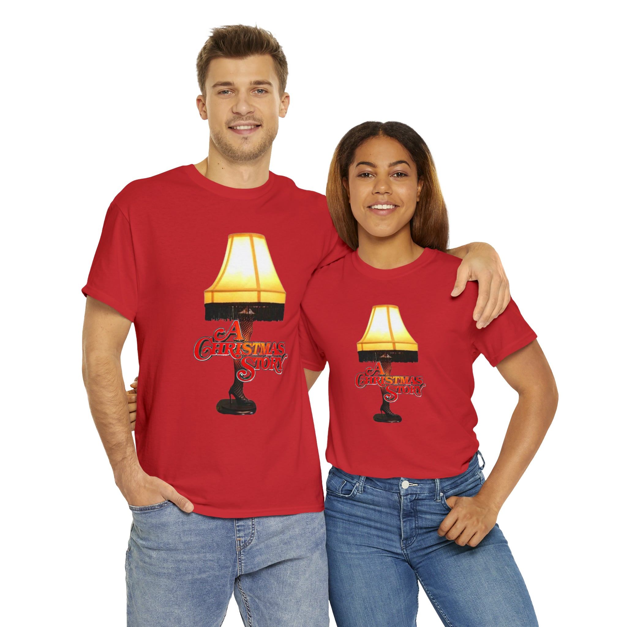 A Christmas Story- Leg Lamp Unisex Heavy Cotton T-Shirt - Creations by Chris and Carlos