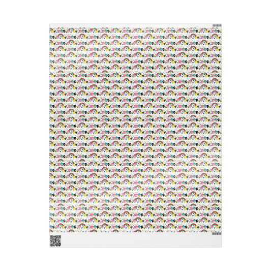 Unicorn & Rainbow Kids Wrapping Paper Roll — Cute Cartoon Gift Wrap for Birthdays & Baby Showers - Creations by Chris and Carlos