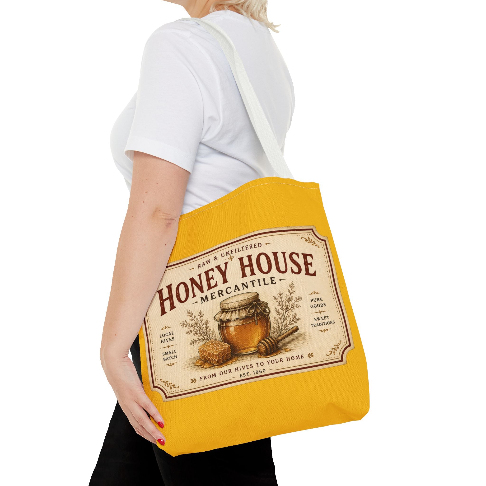Tote Bag — Honey House Vintage Honey Label Design - Creations by Chris and Carlos