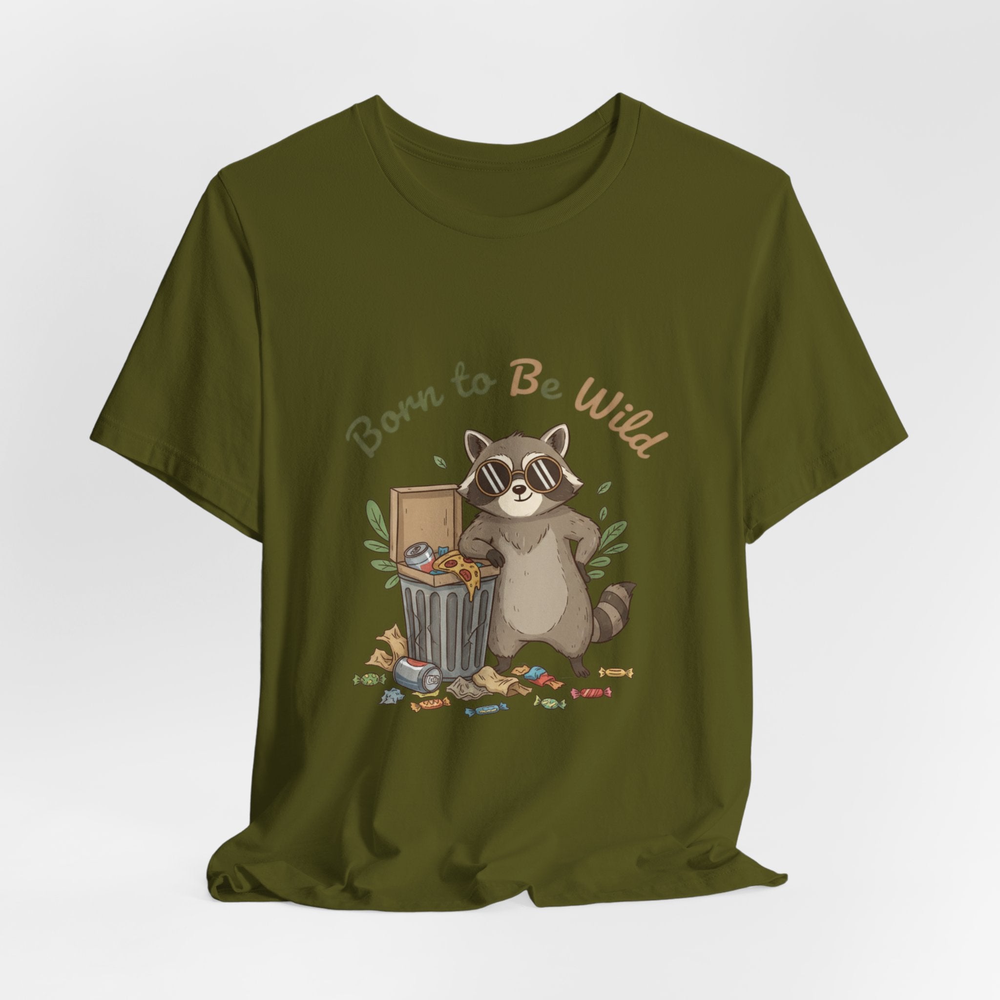 Trash Panda Raccoon Doodle Tee | goofy critter, possum art - Creations by Chris and Carlos