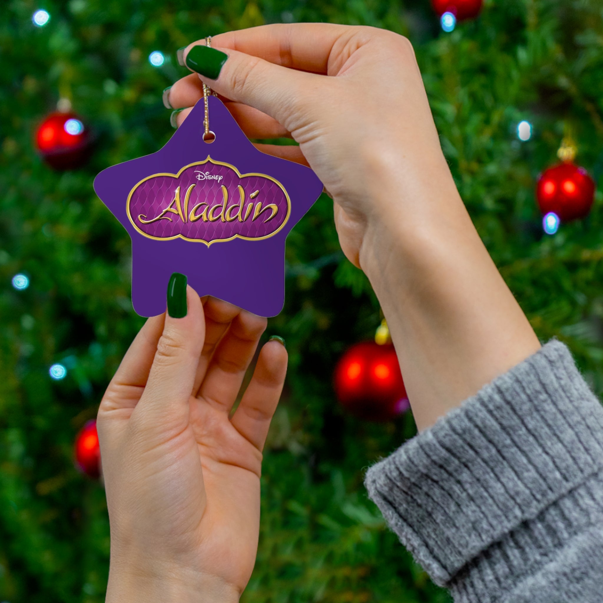 Aladdin- Ceramic Ornament, 4 Shapes - Creations by Chris and Carlos