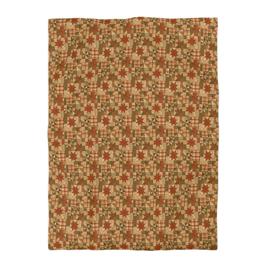 Old Soul Harvest™ Vintage Quilt Blocks Duvet Cover - Duvet Cover from the Old Soul Harvest Bedding collection