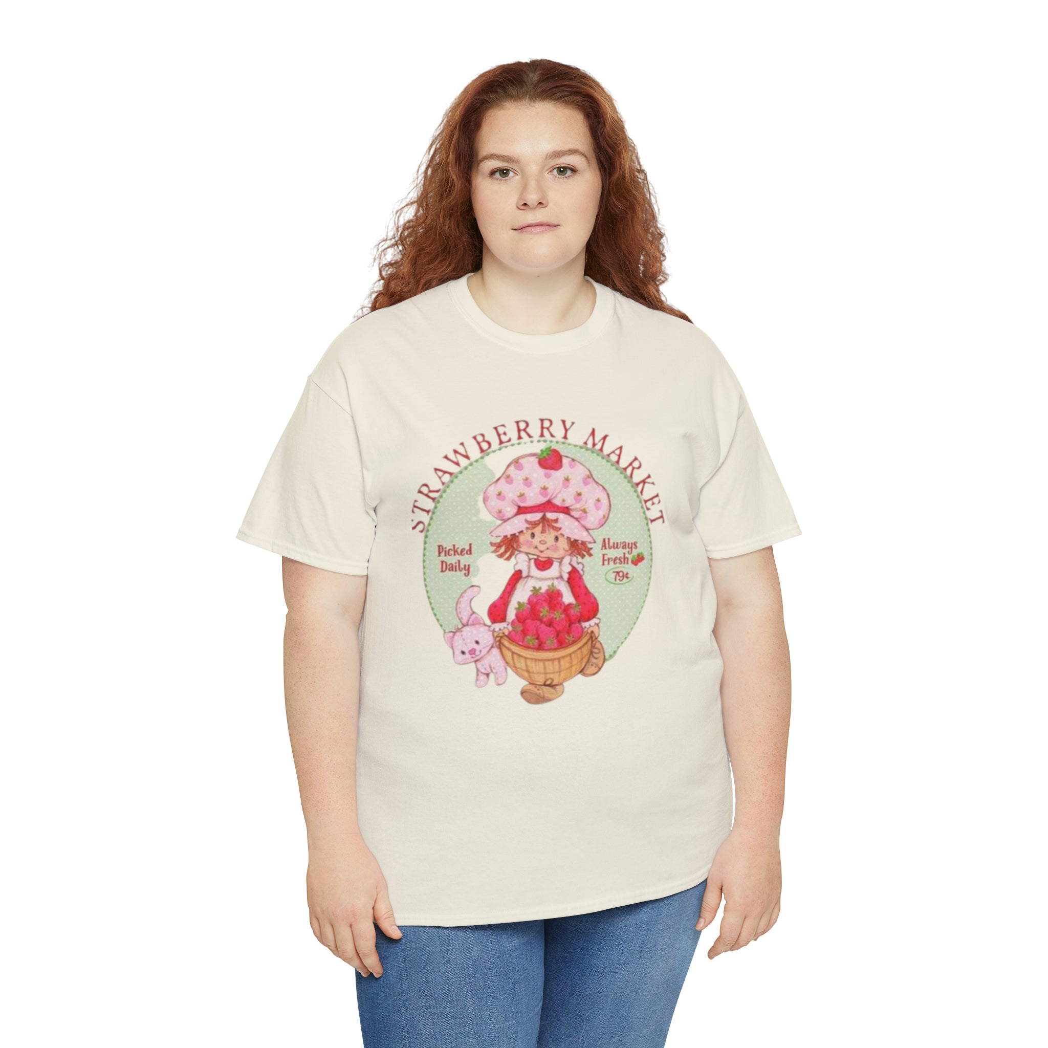 Strawberry Shortcake-  Unisex Heavy Cotton T-Shirt - Creations by Chris and Carlos