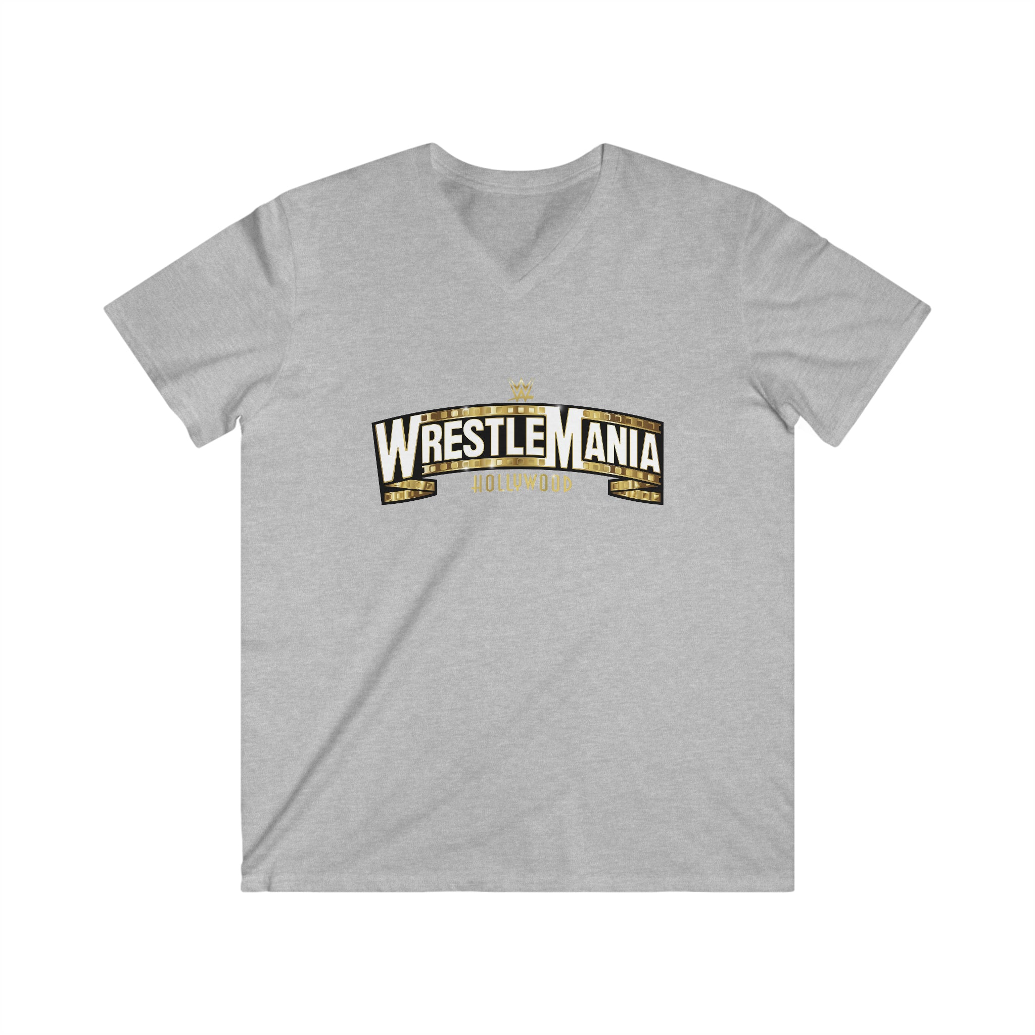 WWE Champions Logo- Unisex Fitted V-Neck Short Sleeve Tee - Creations by Chris and Carlos