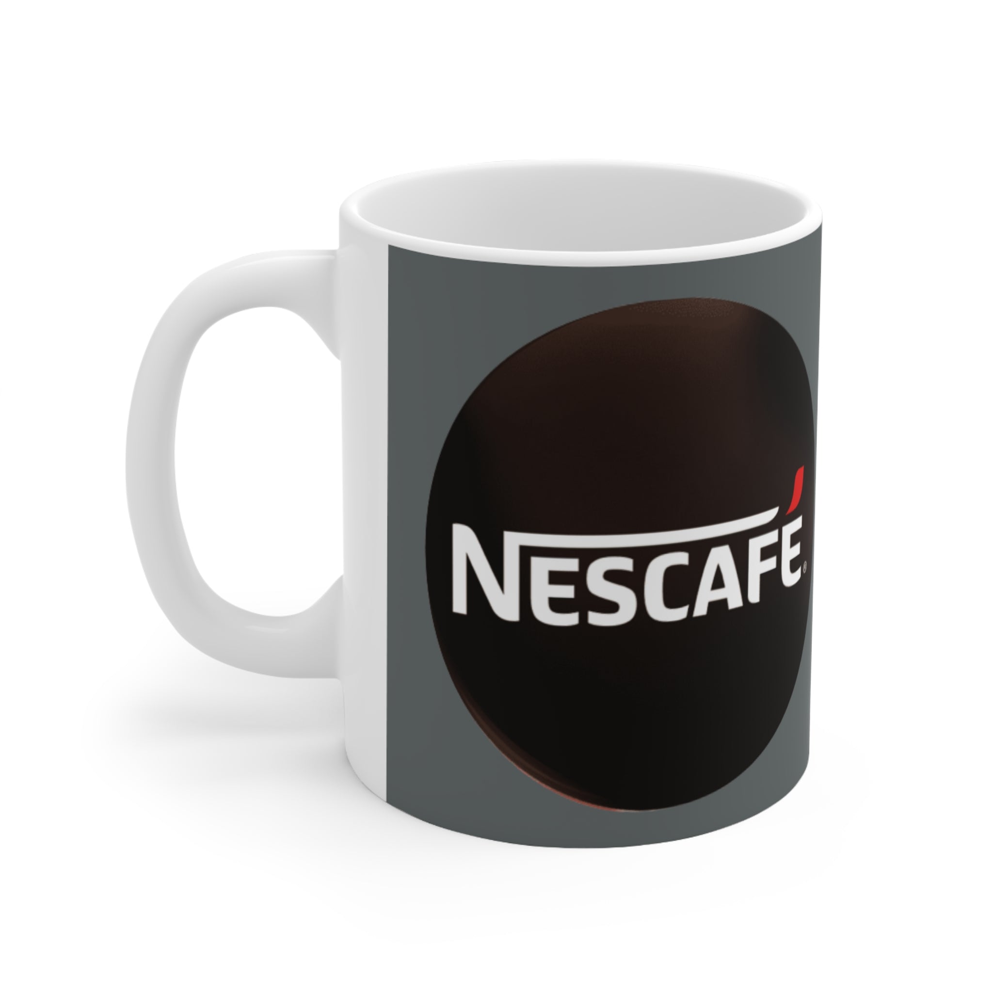 Nescafe Coffee- White Ceramic Mug - Creations by Chris and Carlos