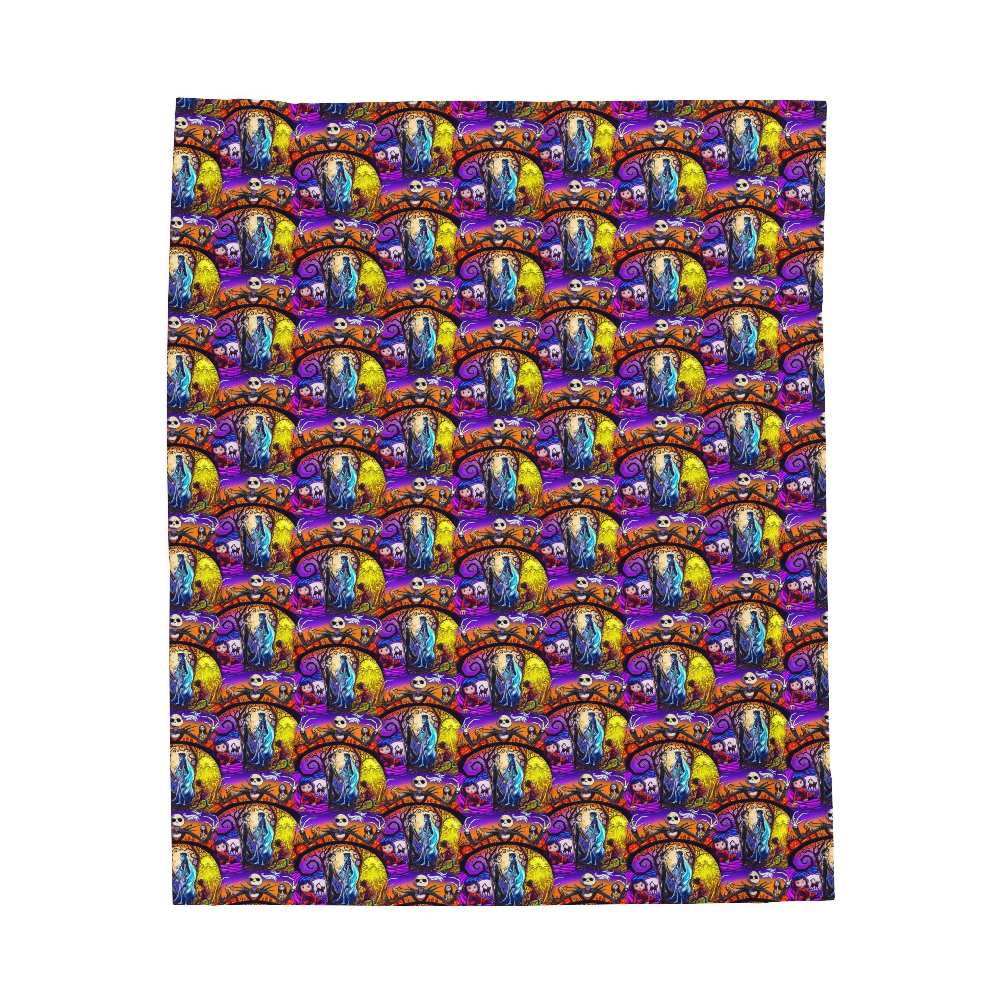 Nightmare before Christmas- Velveteen Plush CuddleLux Bliss Blanket - Creations by Chris and Carlos