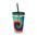 Tie Dye- Sunsplash Tumbler with Straw, 16oz