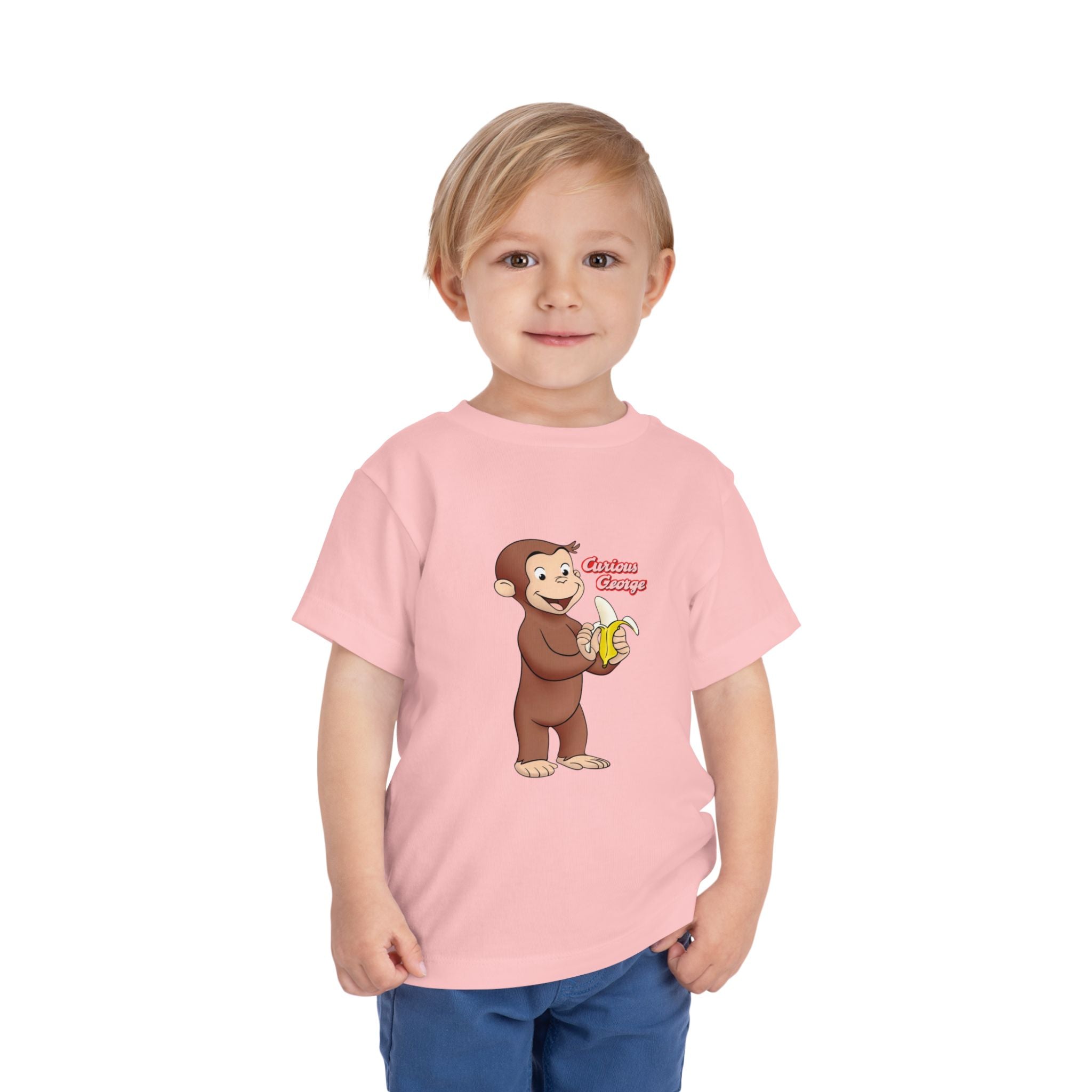 Curious Monkey Toddler Tee – Cute Banana Cartoon Shirt - Creations by Chris and Carlos