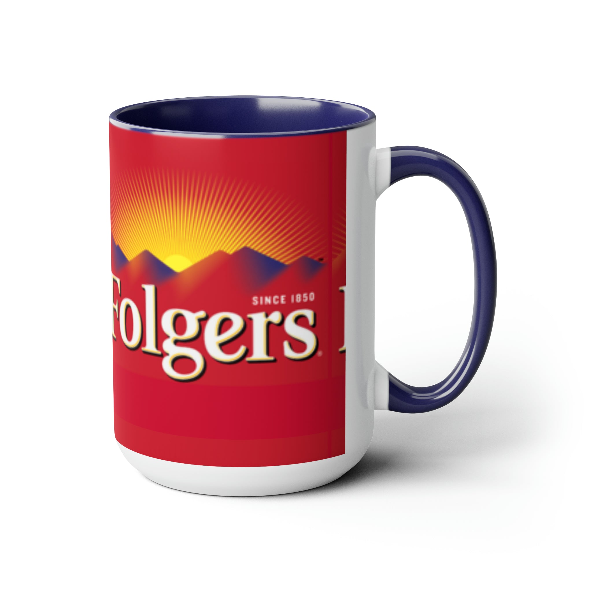 Folgers- White Ceramic Mug - Creations by Chris and Carlos
