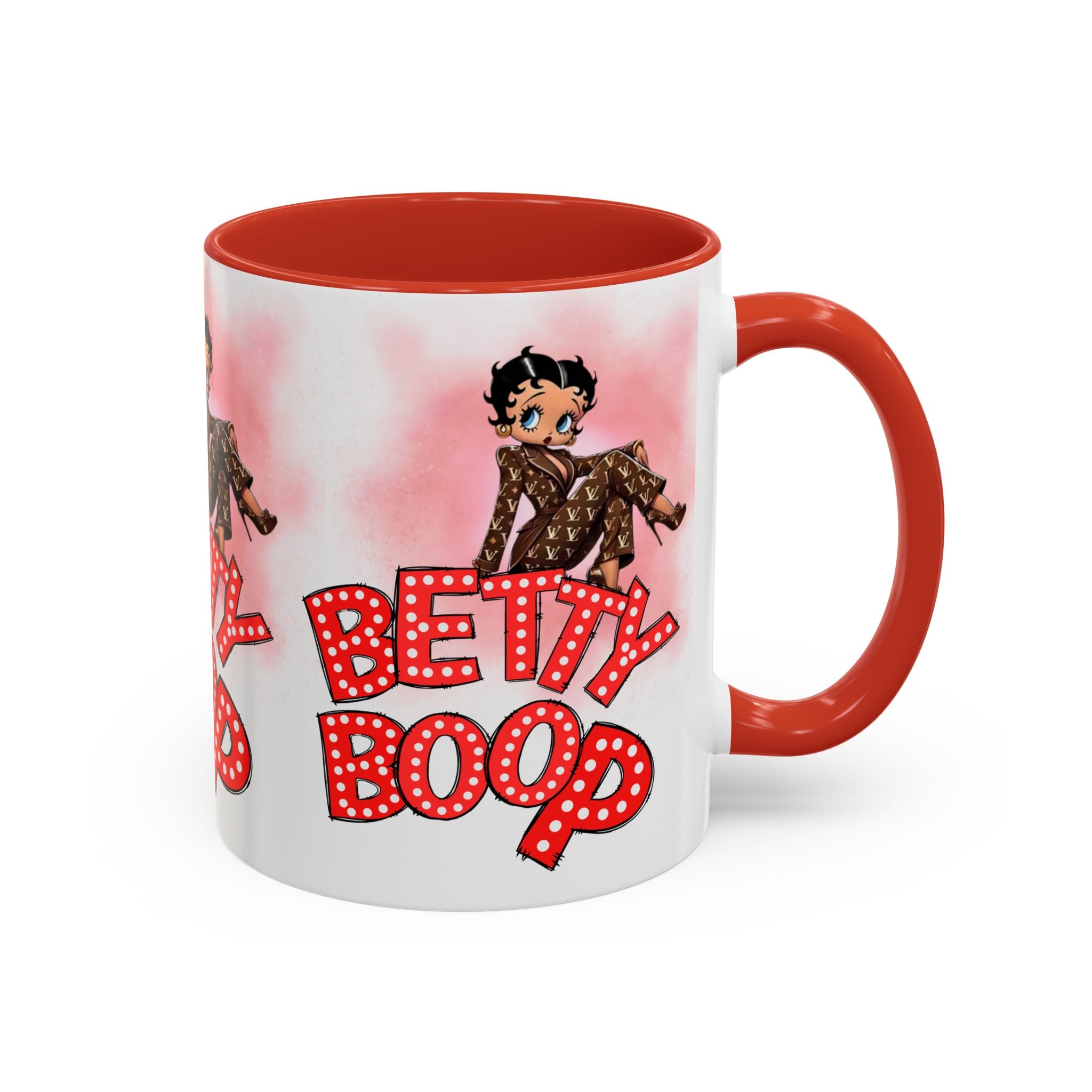 Betty Boop Pink Accent Coffee Mug — Retro Vintage Cartoon Tea Cup (11/15 oz) - Creations by Chris and Carlos