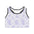 Lavender Floral Sports Bra — All-Over Print Racerback Activewear