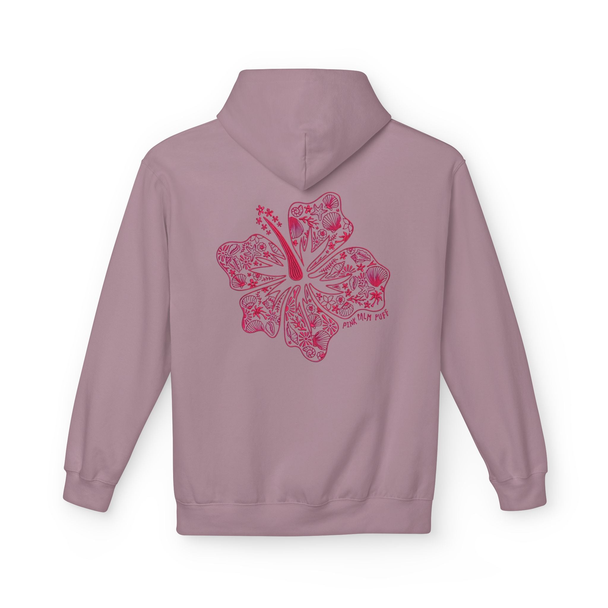 Pinkie Bluff Inspired Floral Graphic Hoodie — Vintage Botanical Note Print - Creations by Chris and Carlos