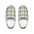 Men's Ivory Plaid Indoor Slippers — Cozy Checkered House Shoes