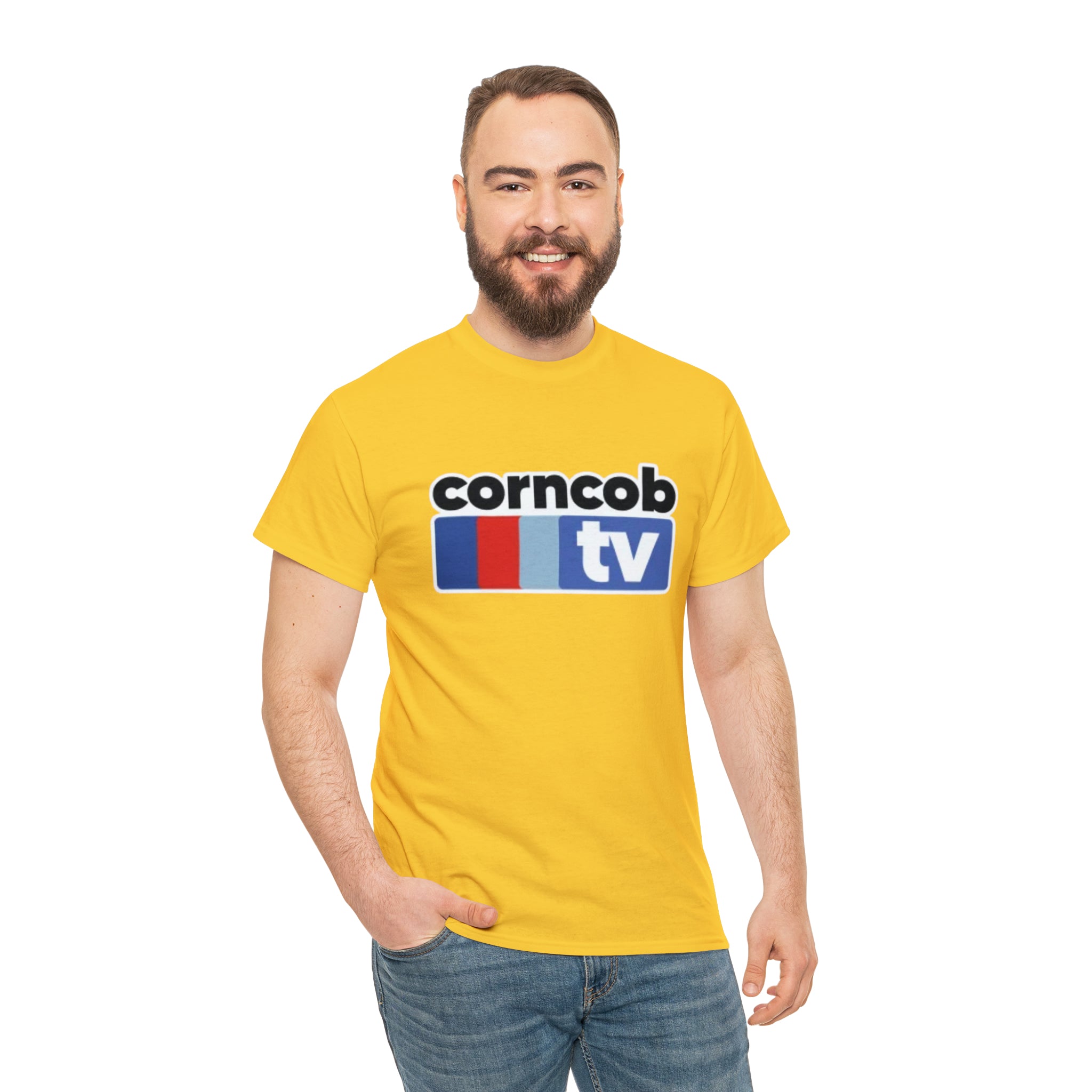 Corncob Tv- Unisex Heavy Cotton T-Shirt - Creations by Chris and Carlos