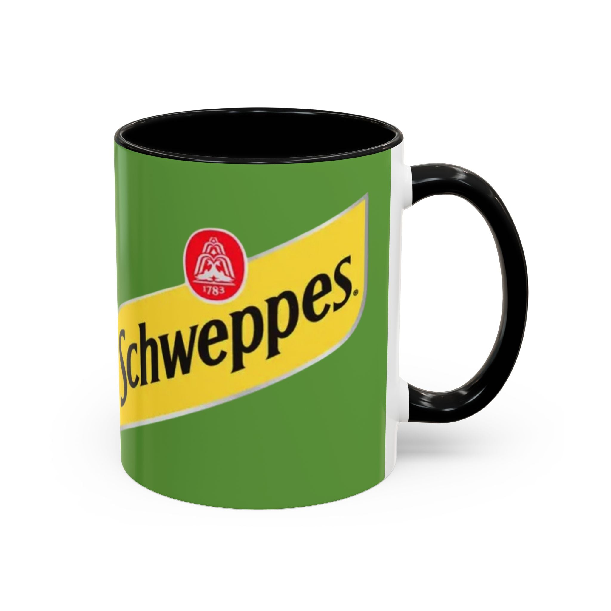 Schweppes Logo Accent Coffee Mug (11/15oz) - Creations by Chris and Carlos