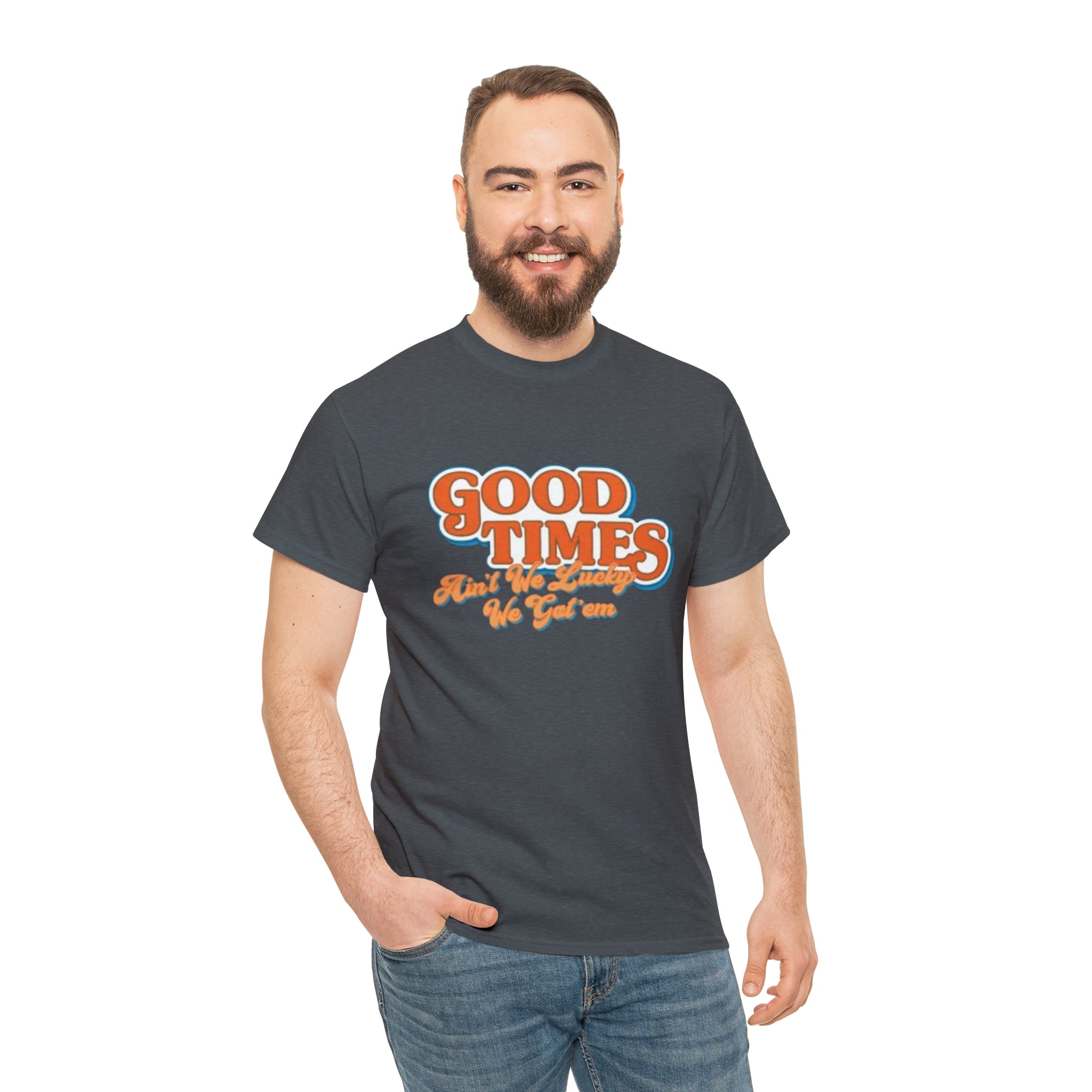 Good Times 70's TV Show- Unisex Heavy Cotton T-Shirt - Creations by Chris and Carlos