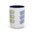 Dream Repeat Accent Coffee Mug — Pastel Motivational Ceramic 11/15oz