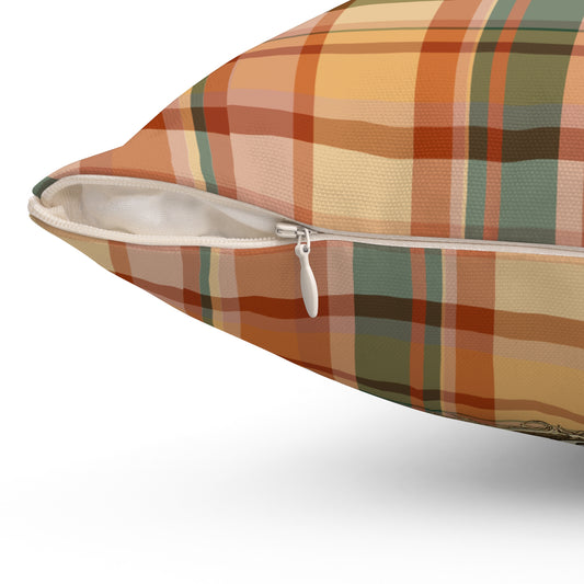 Old Soul Harvest™ Heirloom Plaid Throw Pillow - Throw Pillow from Old Soul Harvest Campfire Circle