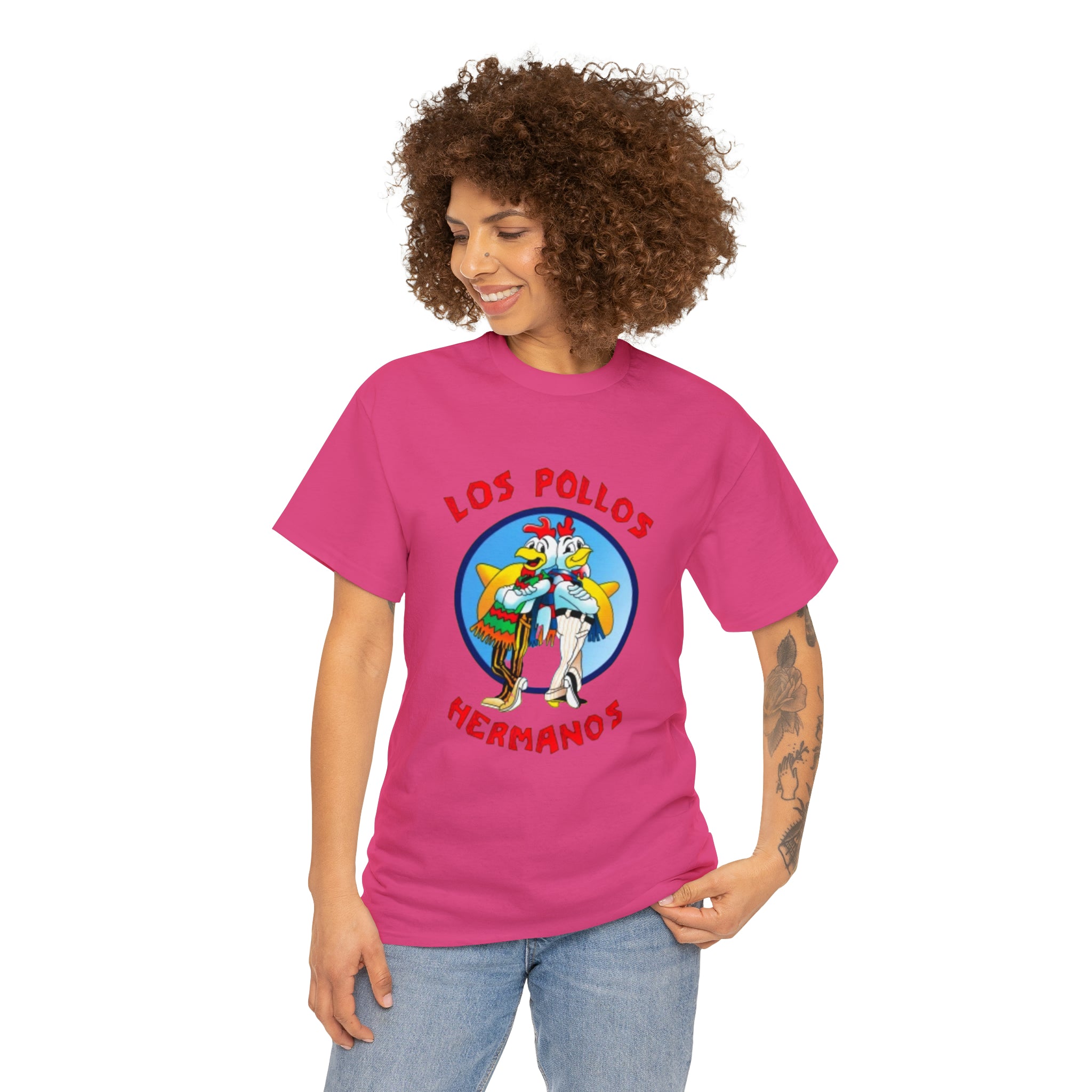 Pollos- Unisex Heavy Cotton T-Shirt - Creations by Chris and Carlos