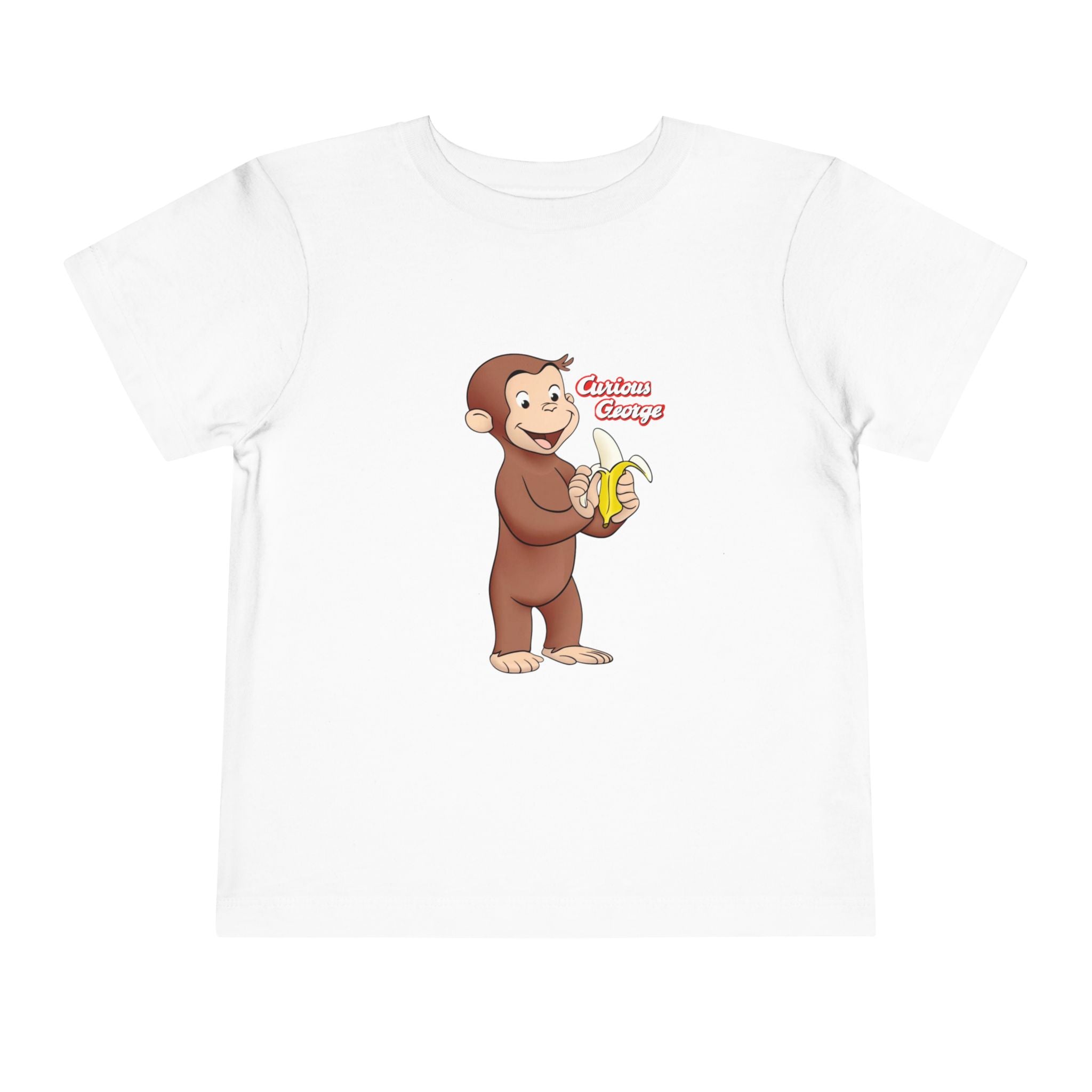 Curious Monkey Toddler Tee – Cute Banana Cartoon Shirt - Creations by Chris and Carlos