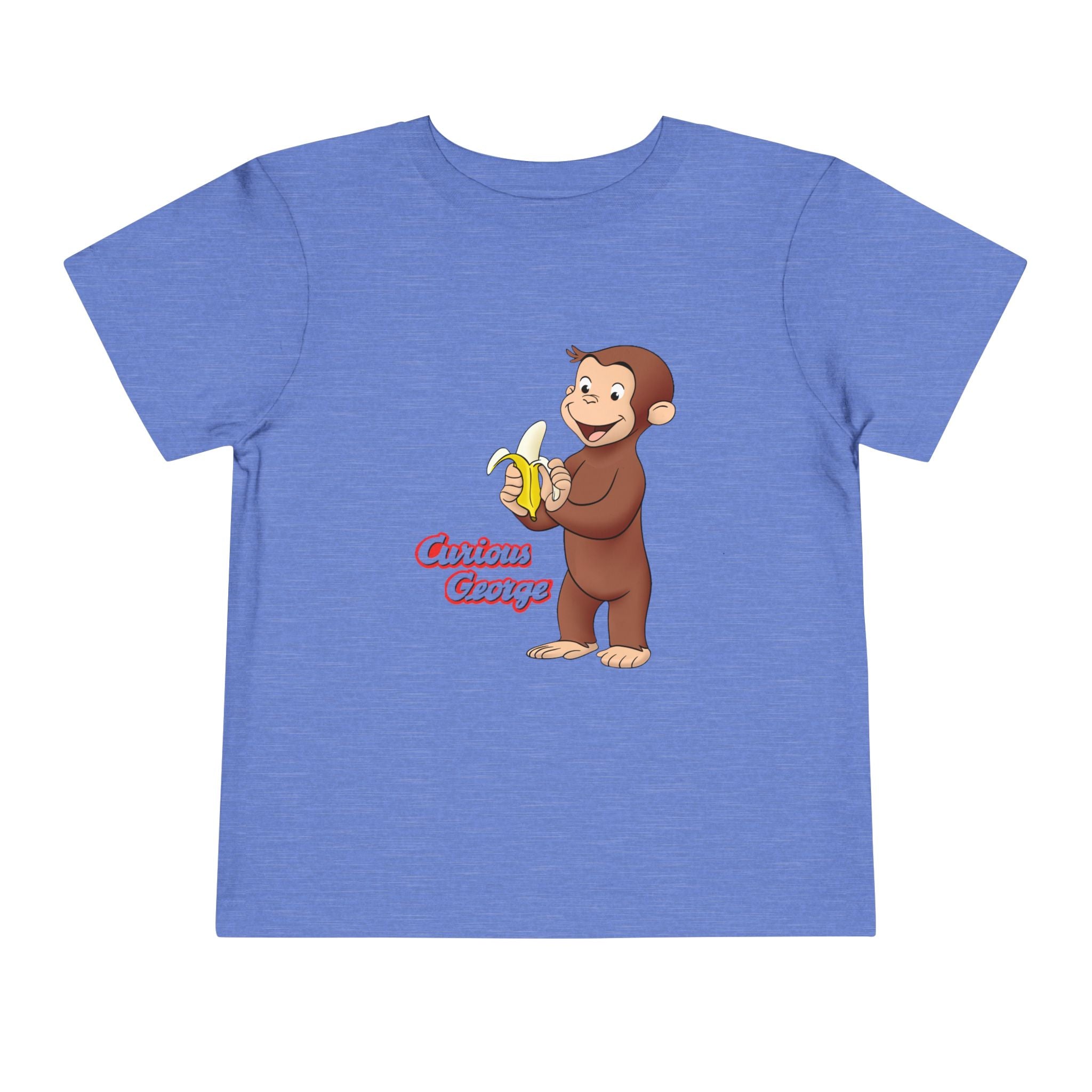 Curious Monkey Toddler Tee – Cute Banana Graphic Short Sleeve Shirt - Creations by Chris and Carlos