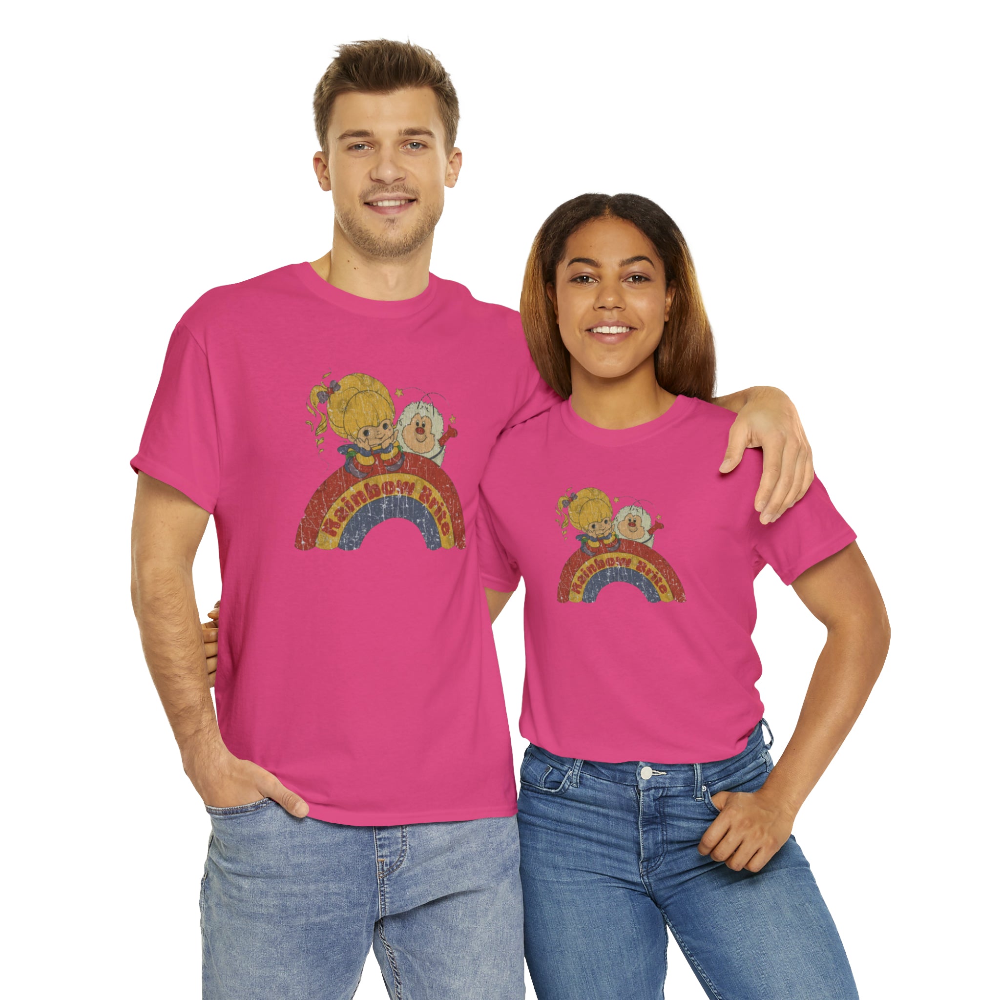Rainbow Bright- Unisex Heavy Cotton T-Shirt - Creations by Chris and Carlos