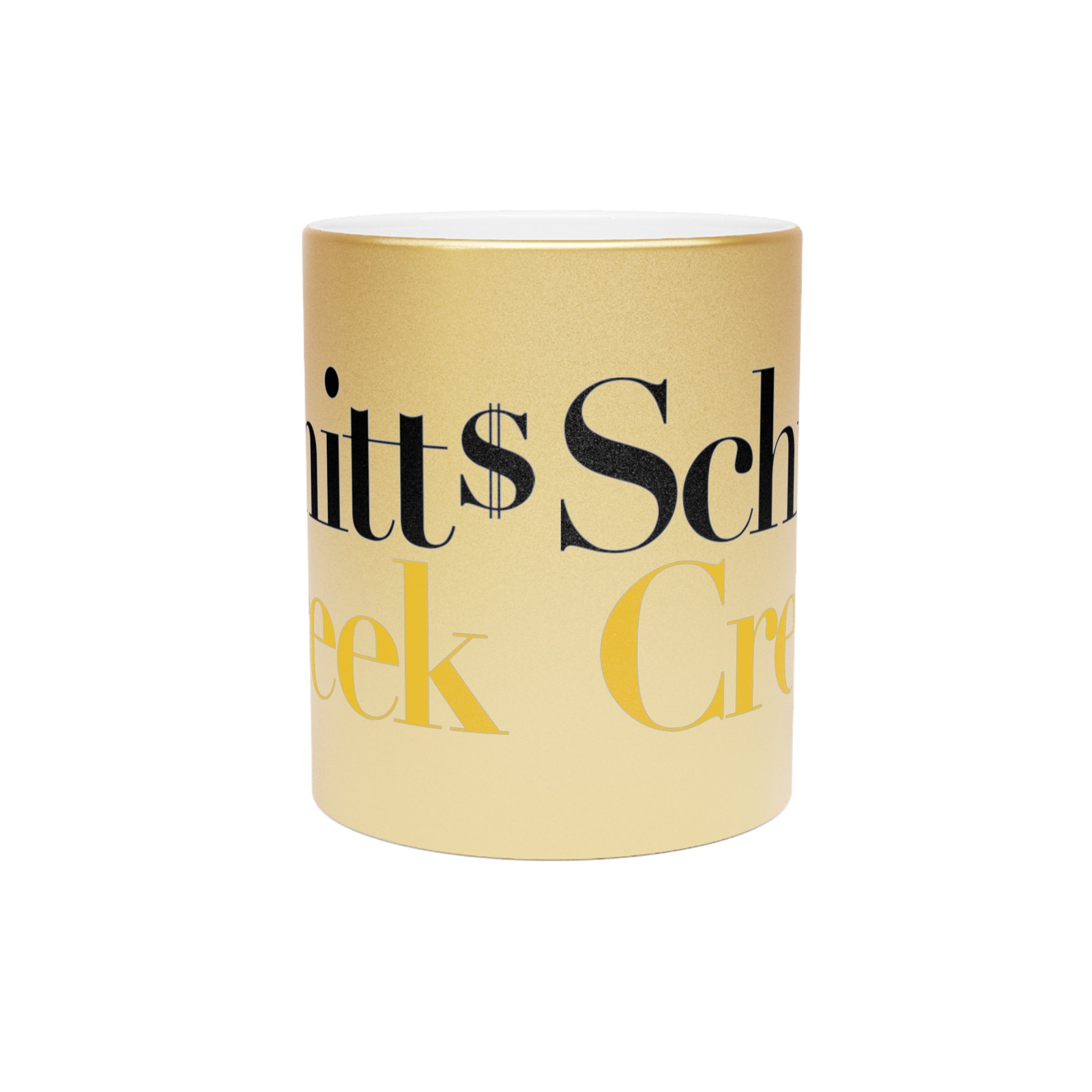Schitt's Creek TV Show - Metallic Mug (Silver\Gold) - Creations by Chris and Carlos