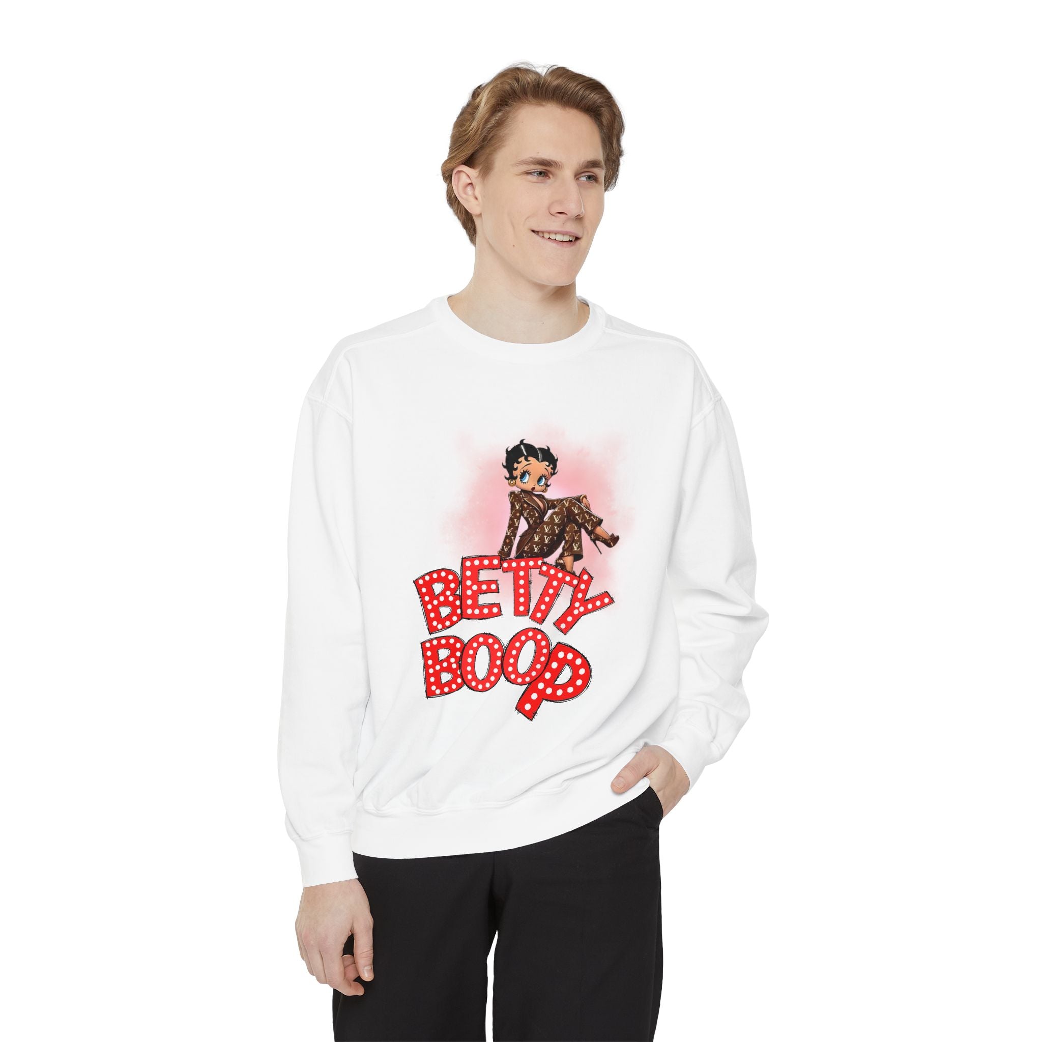 Betty Boop Retro Logo Sweatshirt - Creations by Chris and Carlos