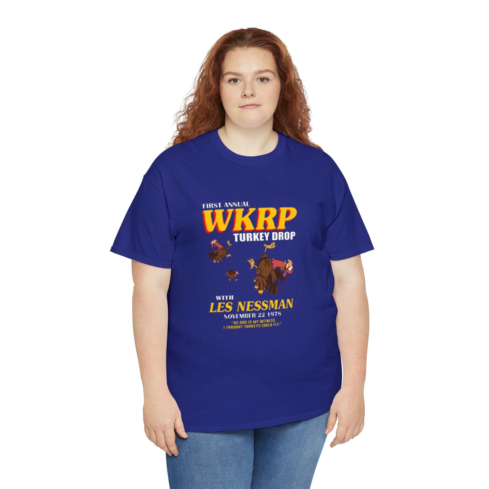 WKRP 70's TV Show- Unisex Heavy Cotton T-Shirt - Creations by Chris and Carlos