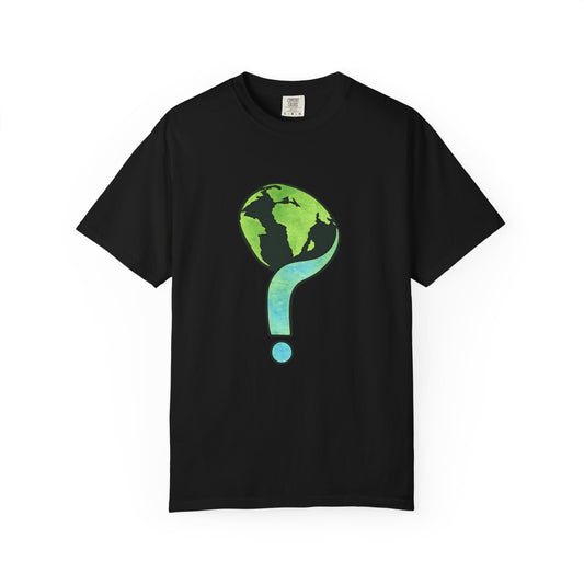 Earth Question Mark T-Shirt — Eco Awareness Graphic Tee - Creations by Chris and Carlos