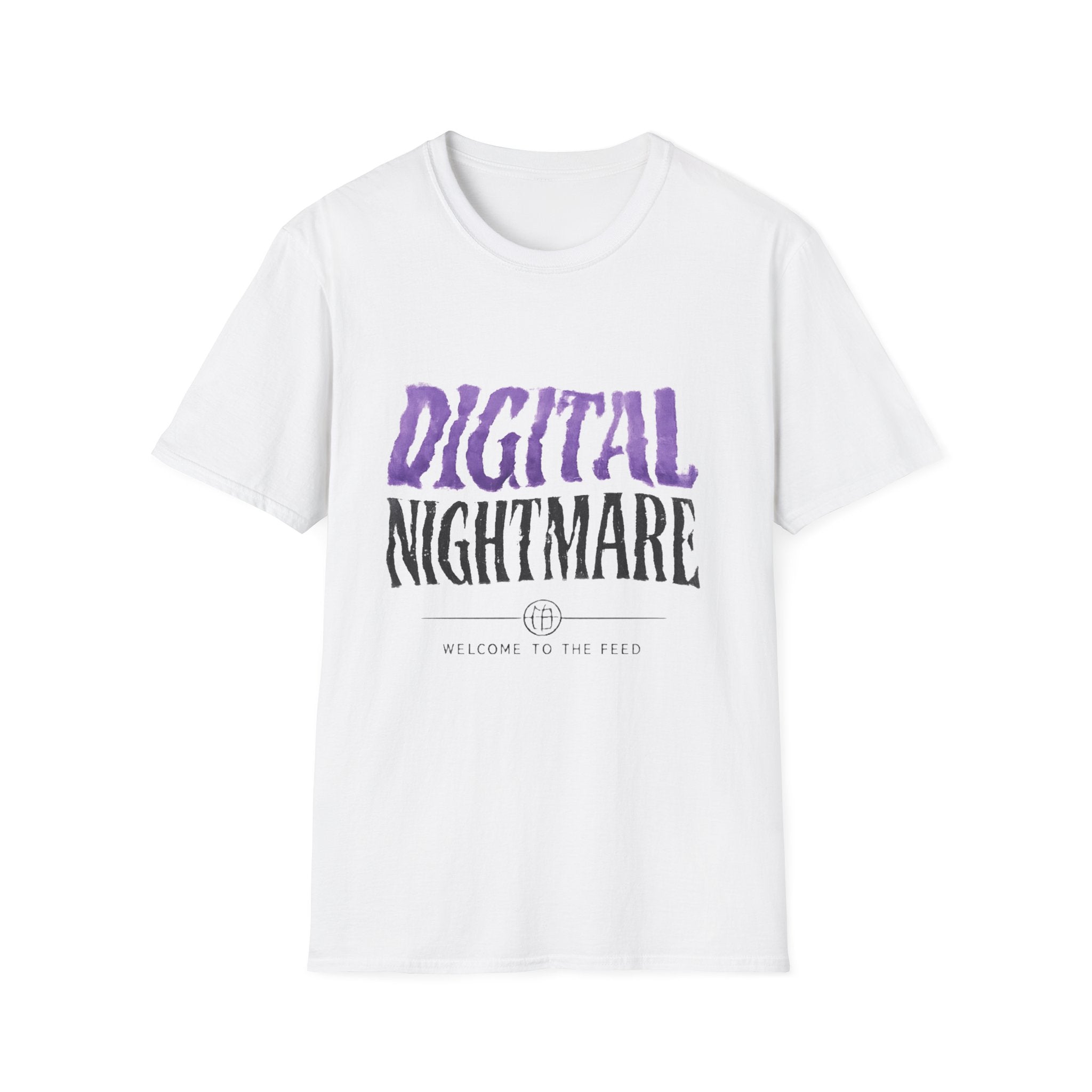 Digital Nightmare T-Shirt — Gothic Purple Graphic Tee - Creations by Chris and Carlos