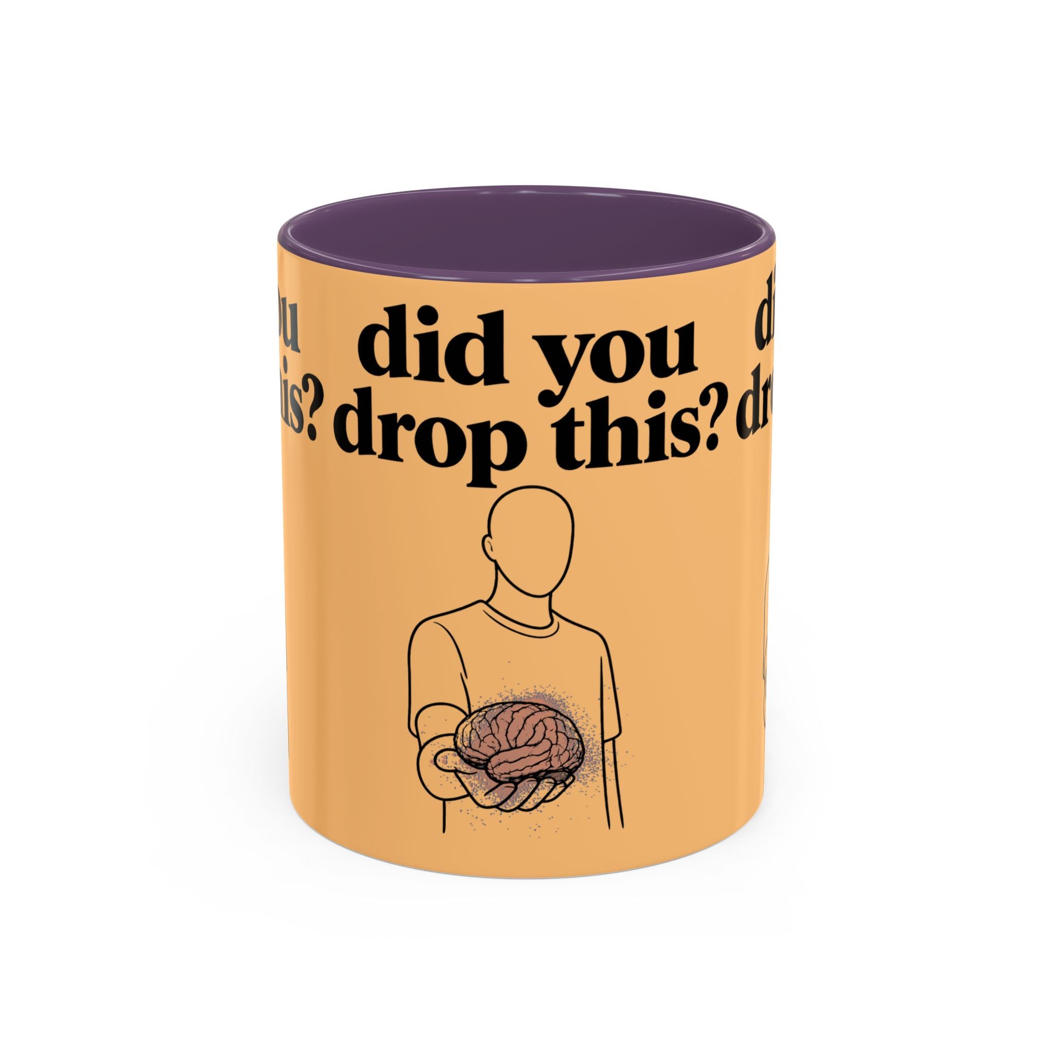 Did You Drop This? Brain Illustration Accent Coffee Mug - Creations by Chris and Carlos